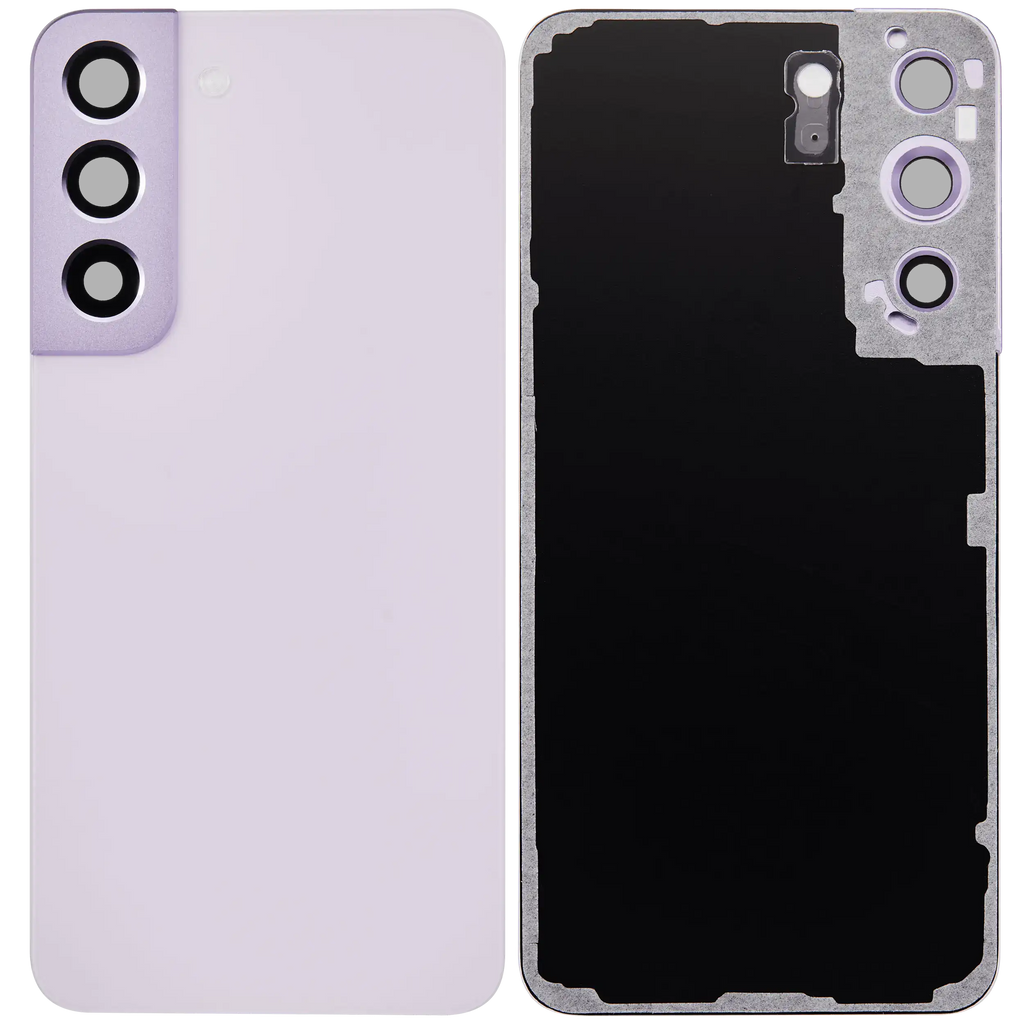 Backcover Glass mit Camera Lens für Samsung Galaxy S22 5G (ohne Logo) (Aftermarket Plus) (Bora Purple)