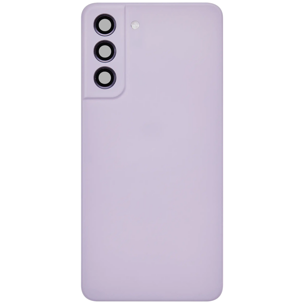 Backcover Glass mit Camera Lens für Samsung Galaxy S21 FE 5G (ohne Logo) (Aftermarket Plus) (Lavender)