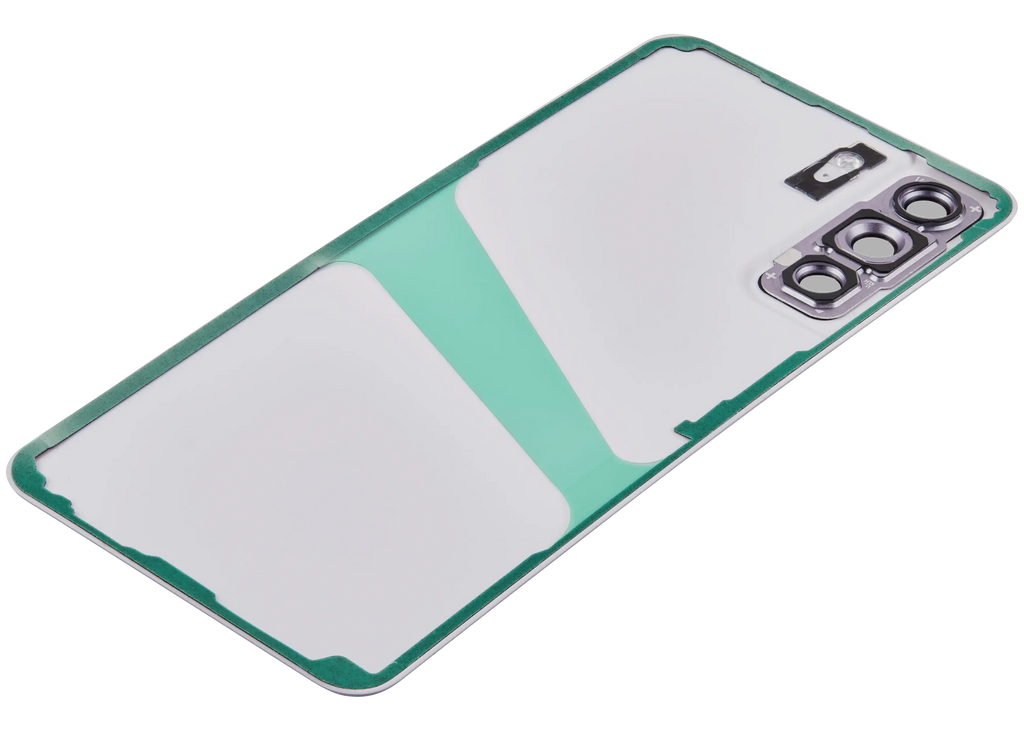 Backcover Glass mit Camera Lens für Samsung Galaxy S21 FE 5G (ohne Logo) (Aftermarket Plus) (Lavender)