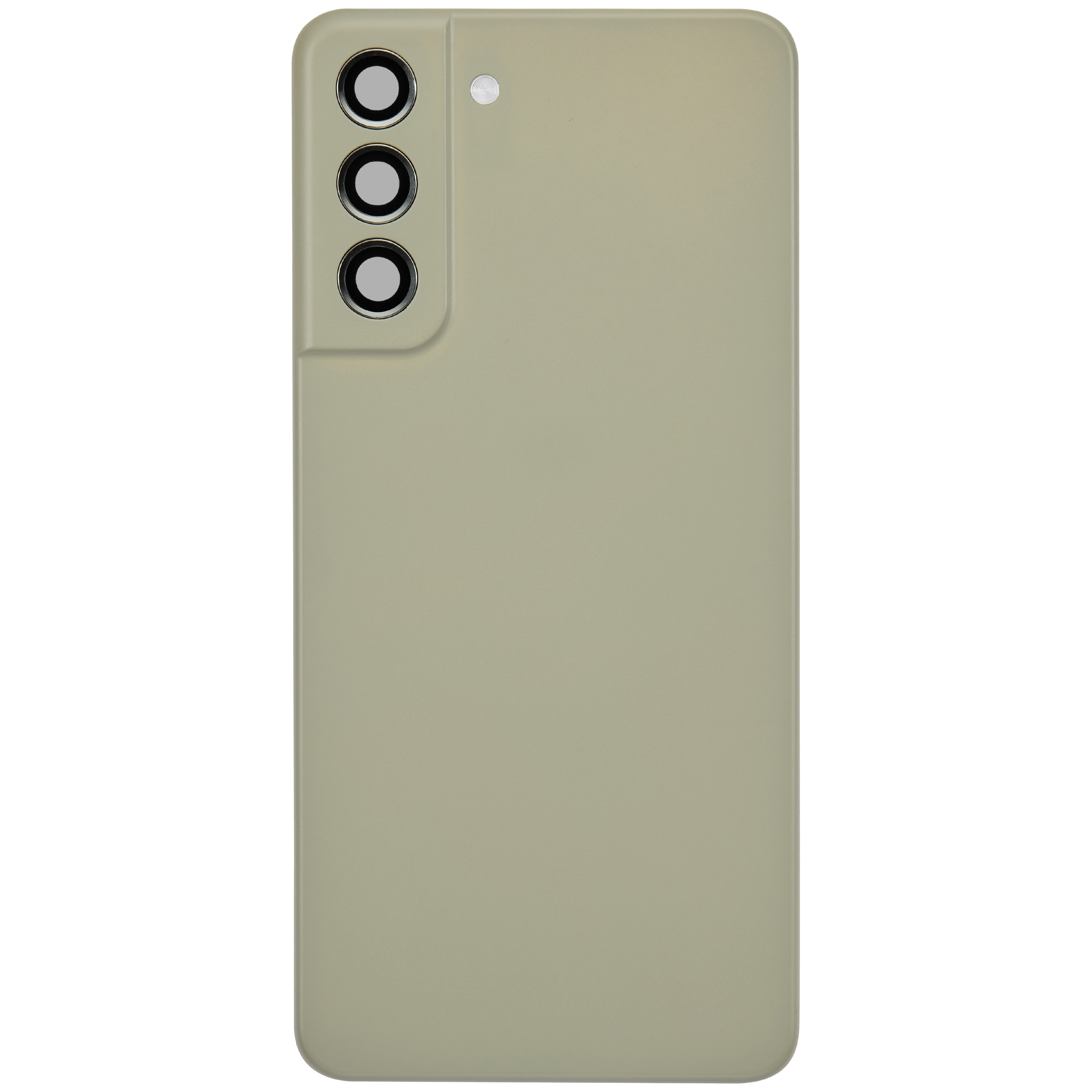 Backcover Glass mit Camera Lens für Samsung Galaxy S21 FE 5G (ohne Logo) (Aftermarket Plus) (Olive)