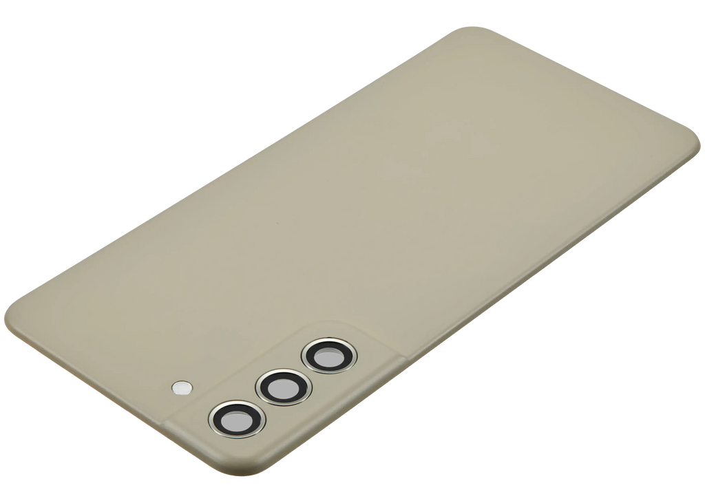 Backcover Glass mit Camera Lens für Samsung Galaxy S21 FE 5G (ohne Logo) (Aftermarket Plus) (Olive)