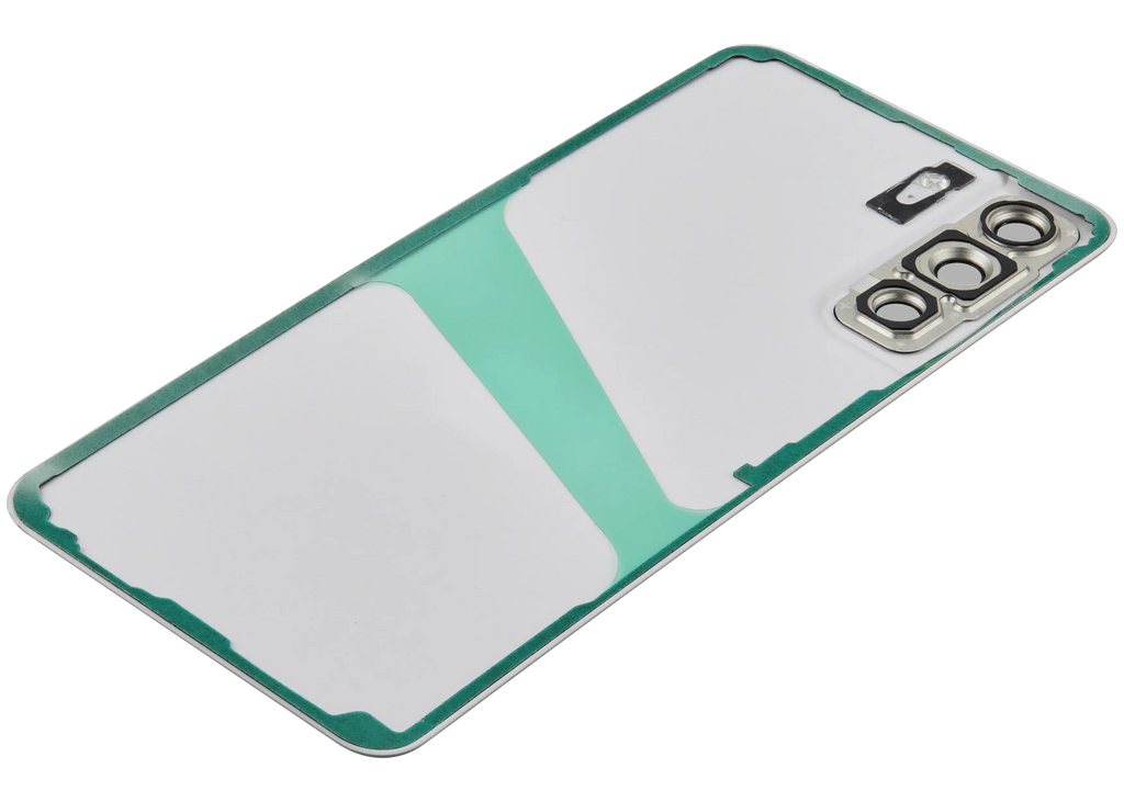 Backcover Glass mit Camera Lens für Samsung Galaxy S21 FE 5G (ohne Logo) (Aftermarket Plus) (Olive)
