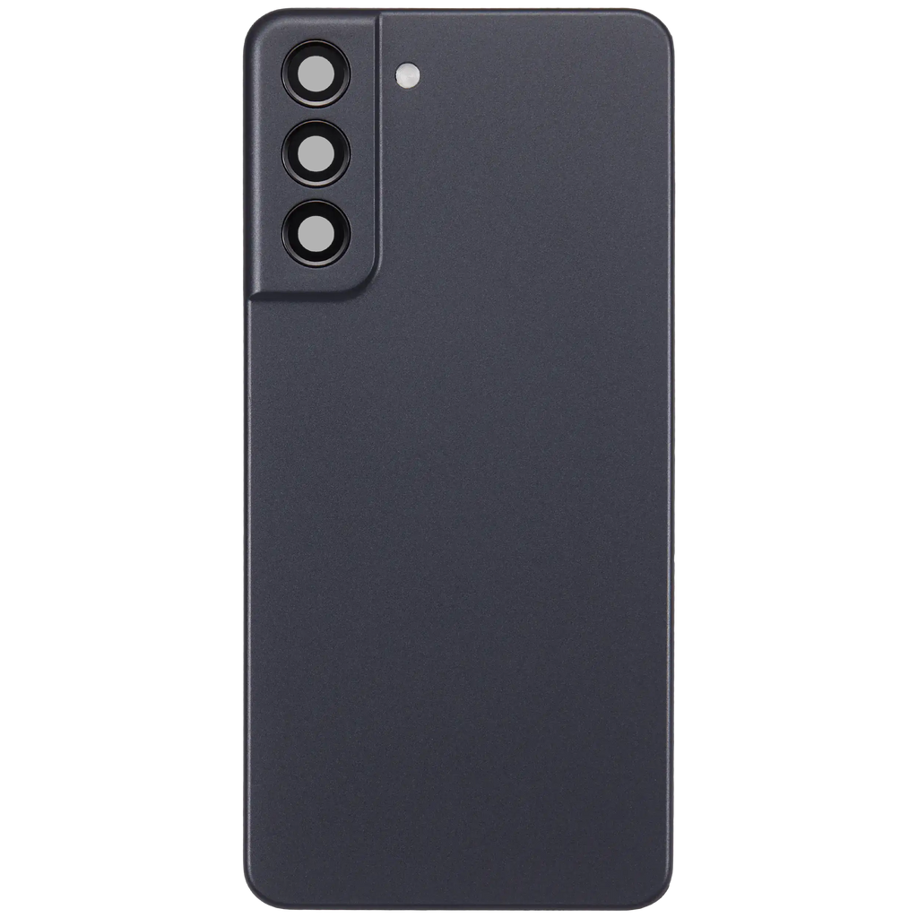 Backcover Glass mit Camera Lens für Samsung Galaxy S21 FE 5G (ohne Logo) (Aftermarket Plus) (Graphite)
