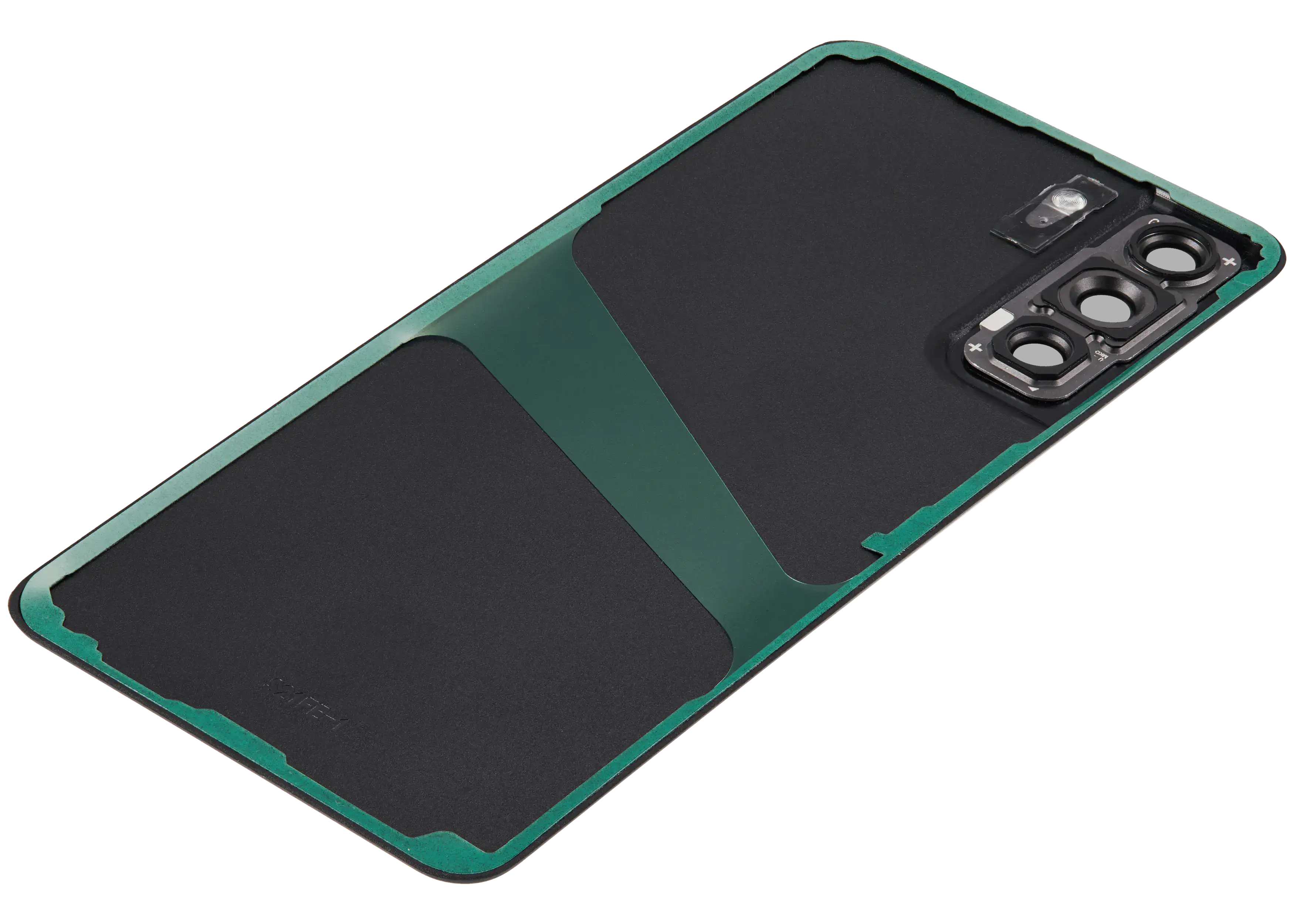 Backcover Glass mit Camera Lens für Samsung Galaxy S21 FE 5G (ohne Logo) (Aftermarket Plus) (Graphite)