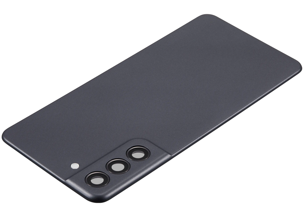 Backcover Glass mit Camera Lens für Samsung Galaxy S21 FE 5G (ohne Logo) (Aftermarket Plus) (Graphite)