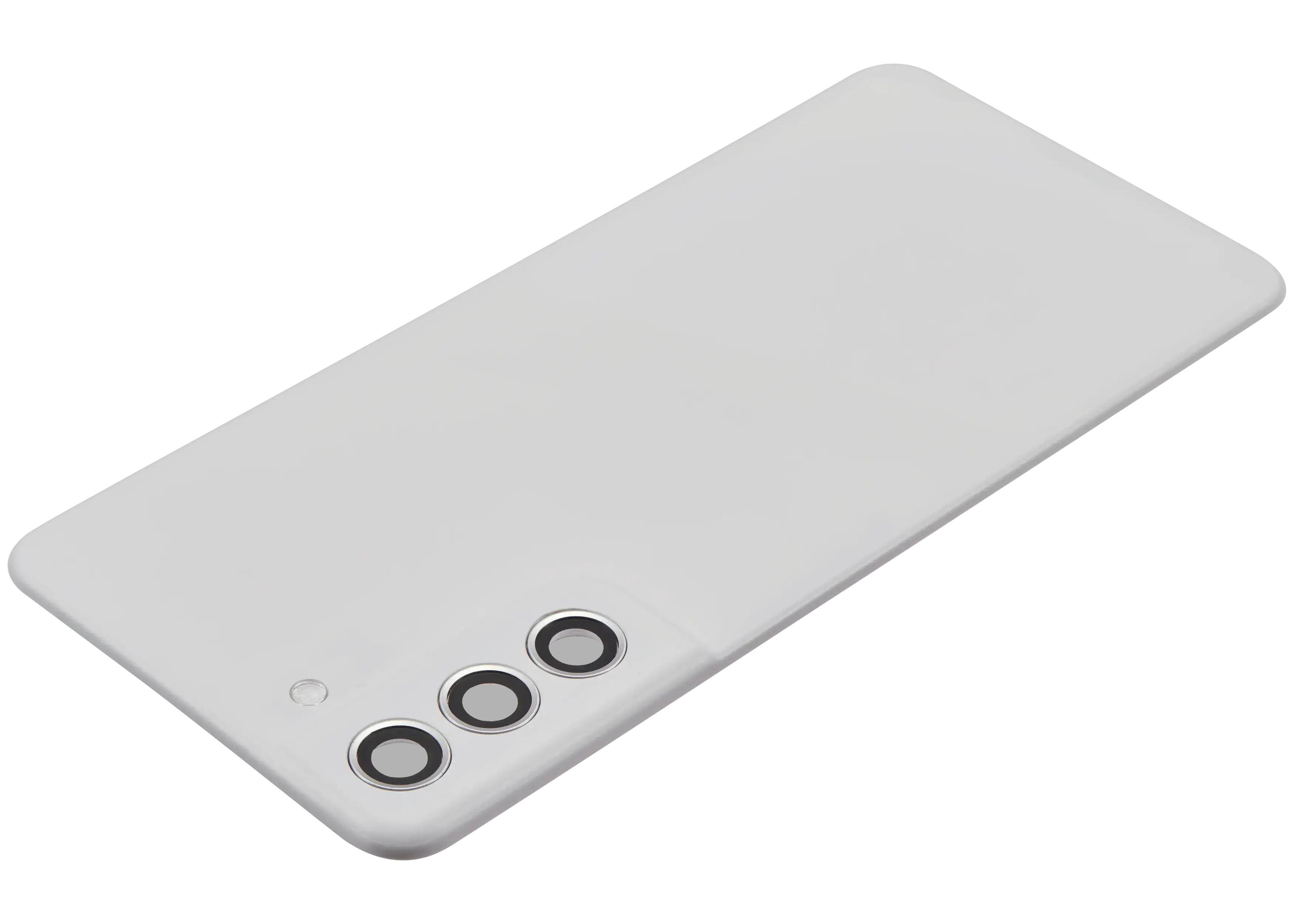 Backcover Glass mit Camera Lens für Samsung Galaxy S21 FE 5G (ohne Logo) (Aftermarket Plus) (Weiß)