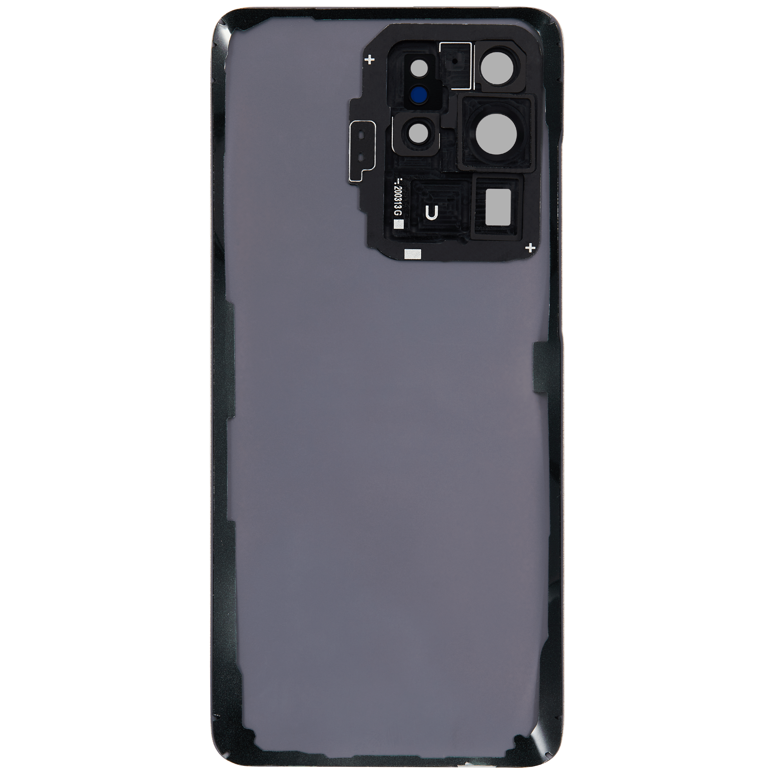 Backcover Glass mit Camera Lens für Samsung Galaxy S20 Ultra 5G (ohne Logo) (Aftermarket Plus) (Cloud White)