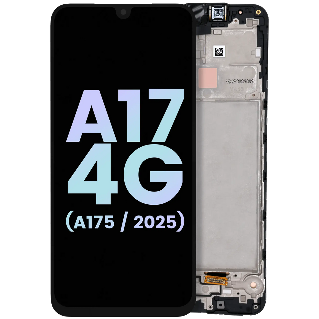 OLED-Display mit Rahmen für Samsung Galaxy A17 4G (A175/2025) Service Pack