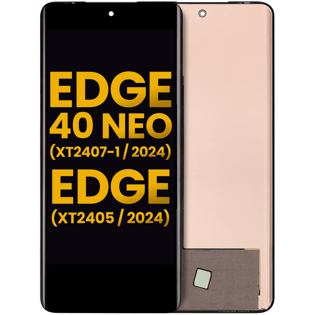 Frameless OLED Display for Motorola Moto Edge 40 Neo (XT2307-1 / 2023) & Edge 2024 (XT2405 / 2024) – Refurbished – All Colors