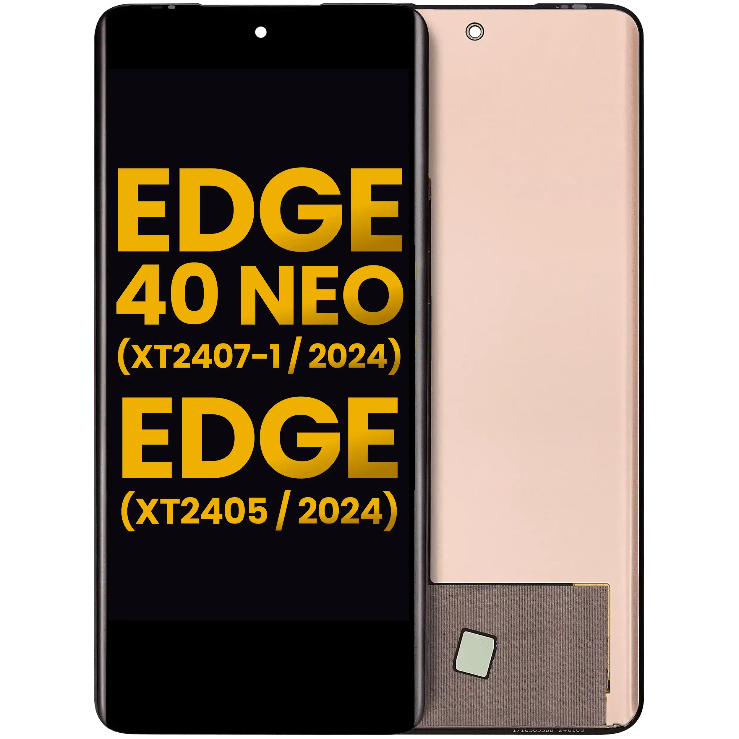 Frameless OLED Display for Motorola Moto Edge 40 Neo (XT2307-1 / 2023) & Edge 2024 (XT2405 / 2024) – Refurbished – All Colors