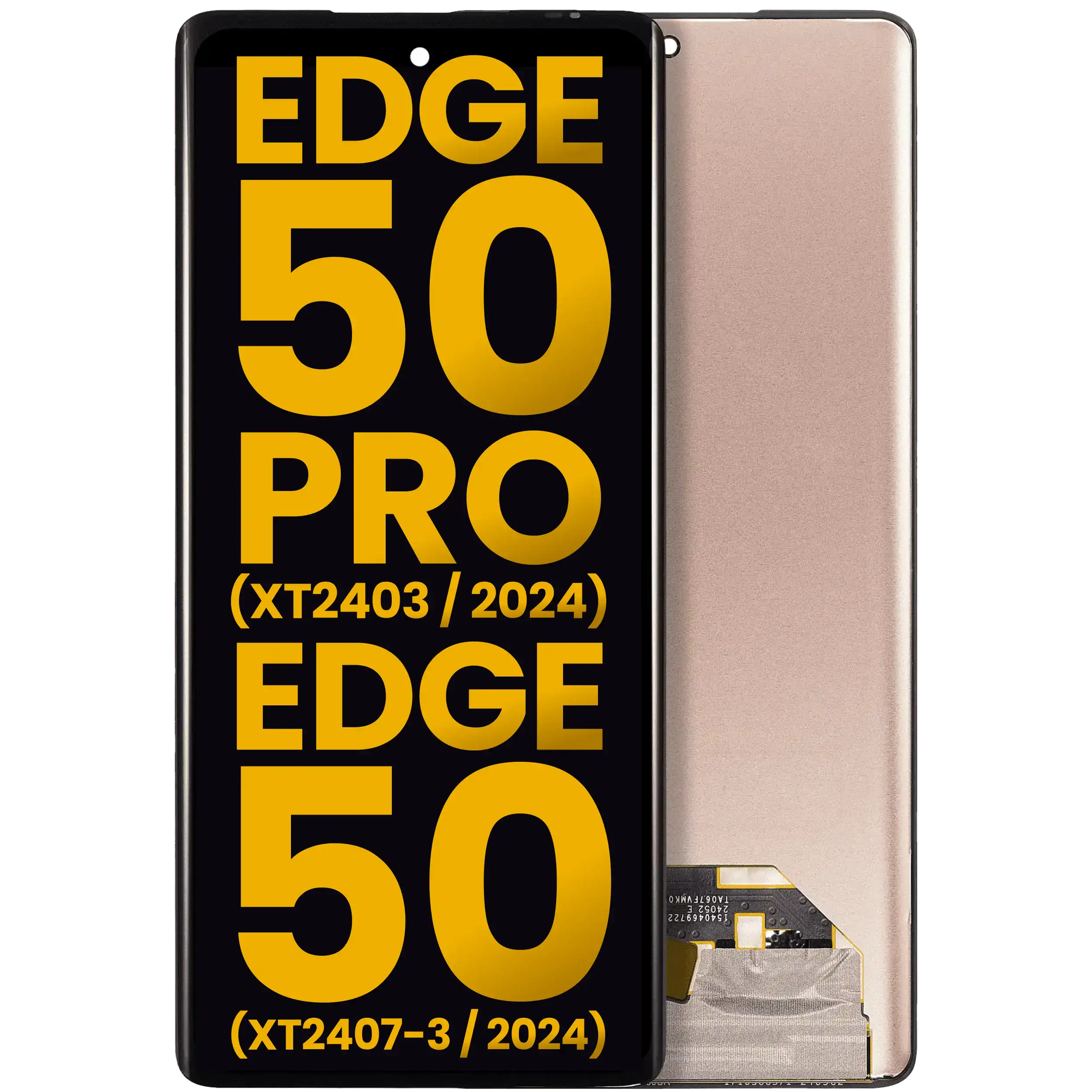 OLED-Display ohne Rahmen für Motorola Edge 50/Pro Generalüberholt alle Farben