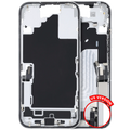 iPhone 16 Midframe/Rahmen + Ladebuchse + Kleinteile (Weiß) OEM B