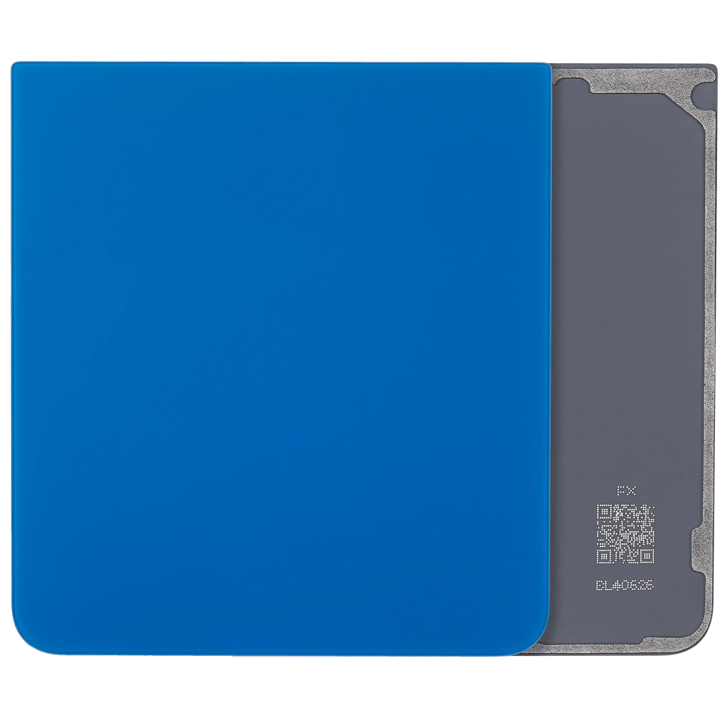 Bottom Backcover Glass für Samsung Galaxy Z Flip 7 5G (F766) (ohne Logo) (Aftermarket Plus) (Blue Shadow)