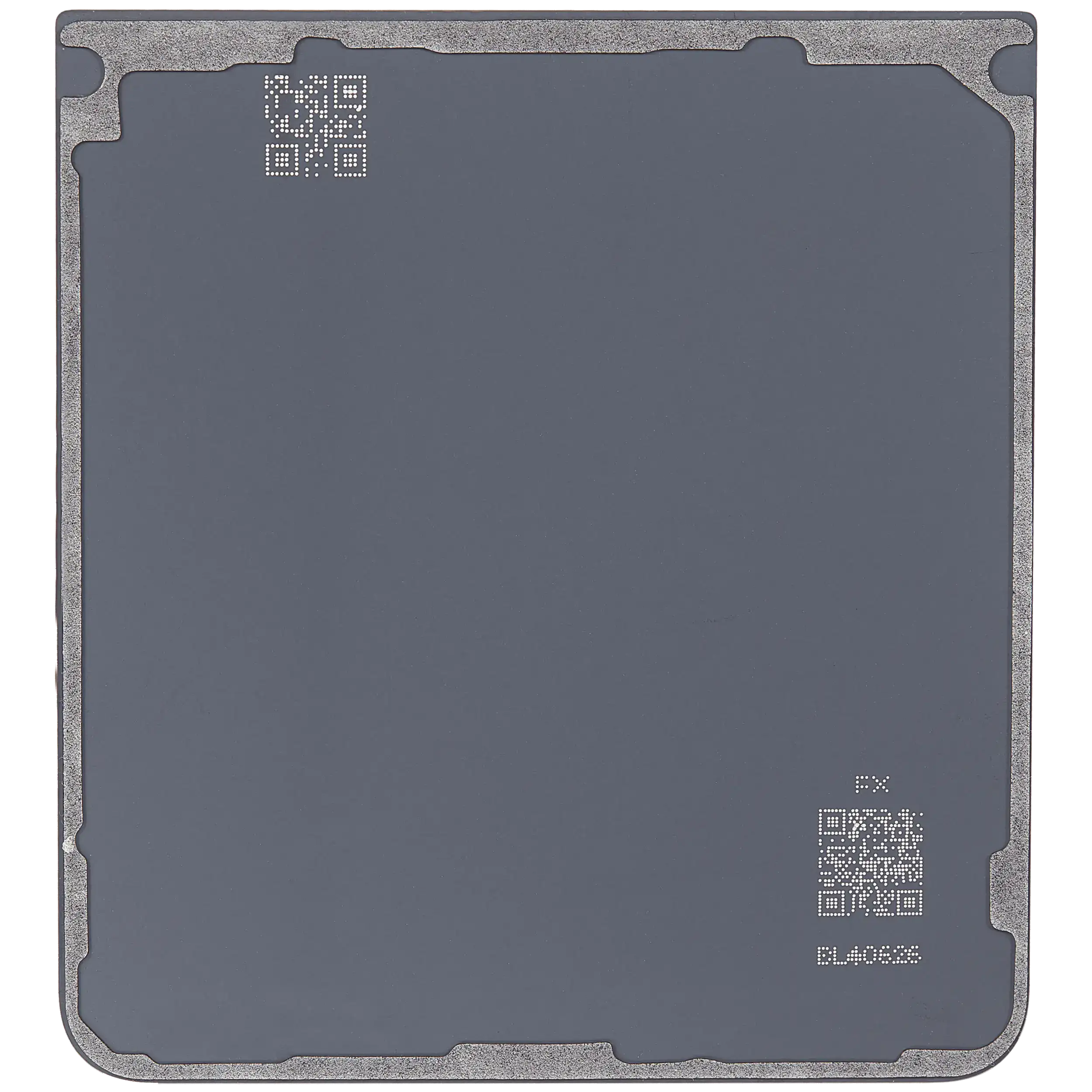 Bottom Backcover Glass für Samsung Galaxy Z Flip 7 5G (F766) (ohne Logo) (Aftermarket Plus) (Blue Shadow)