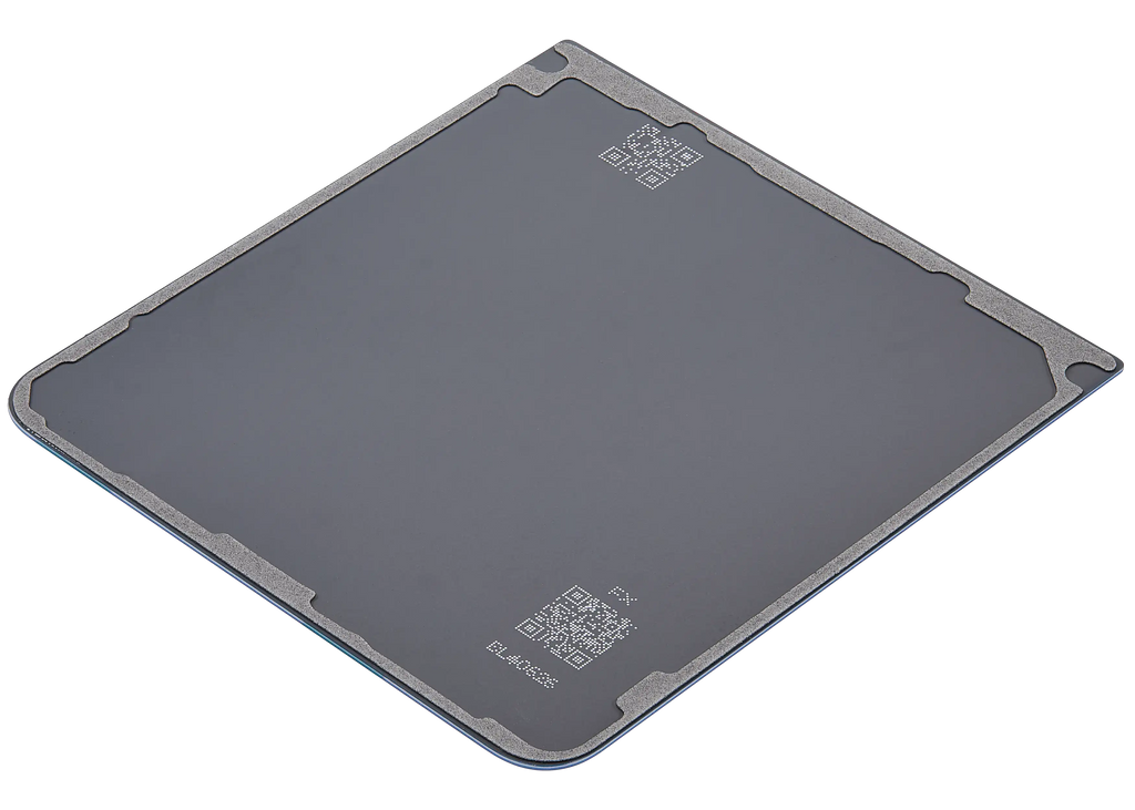 Bottom Backcover Glass für Samsung Galaxy Z Flip 7 5G (F766) (ohne Logo) (Aftermarket Plus) (Blue Shadow)