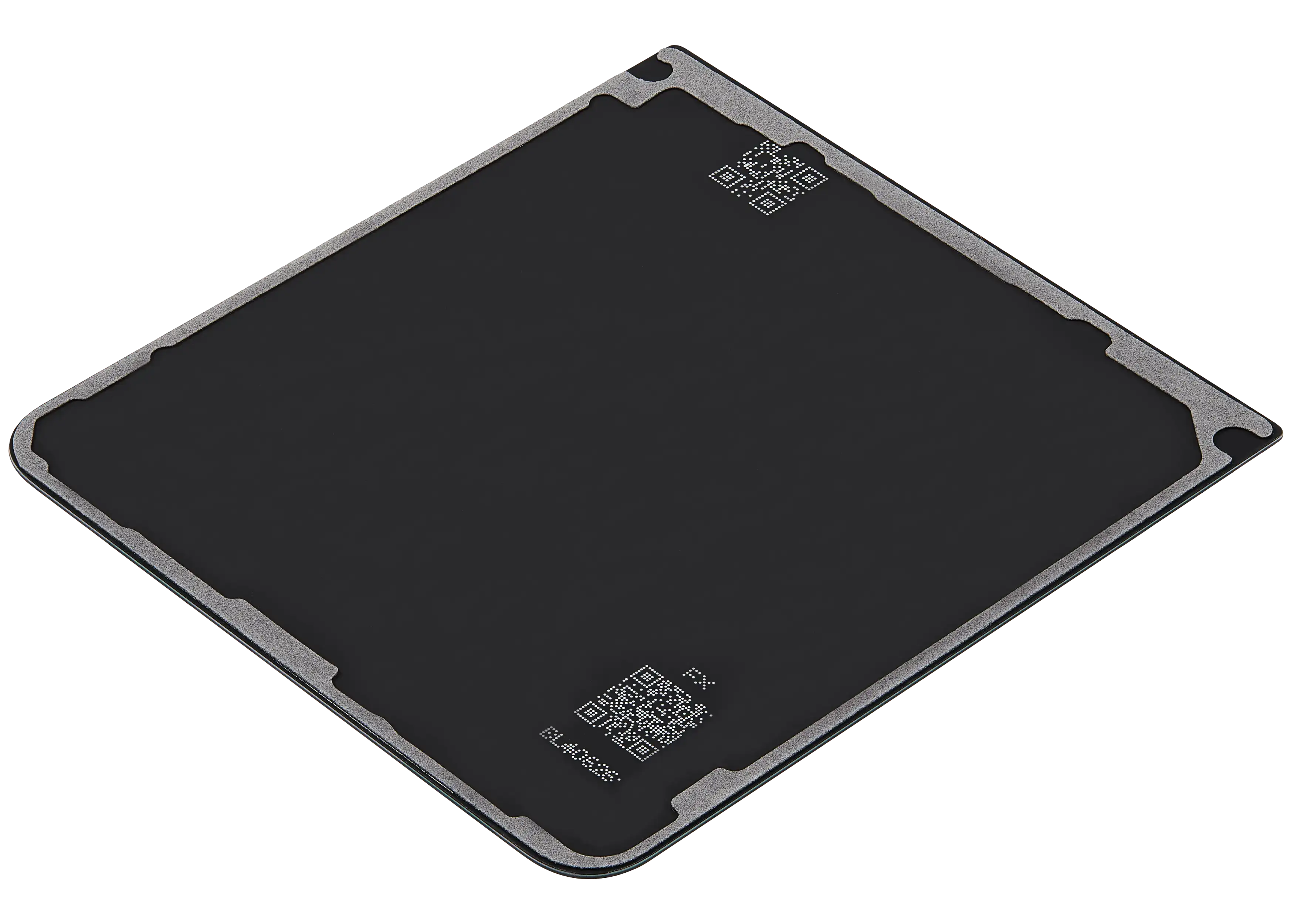 Bottom Backcover Glass für Samsung Galaxy Z Flip 7 5G (F766) (ohne Logo) (Aftermarket Plus) (Jet Black)