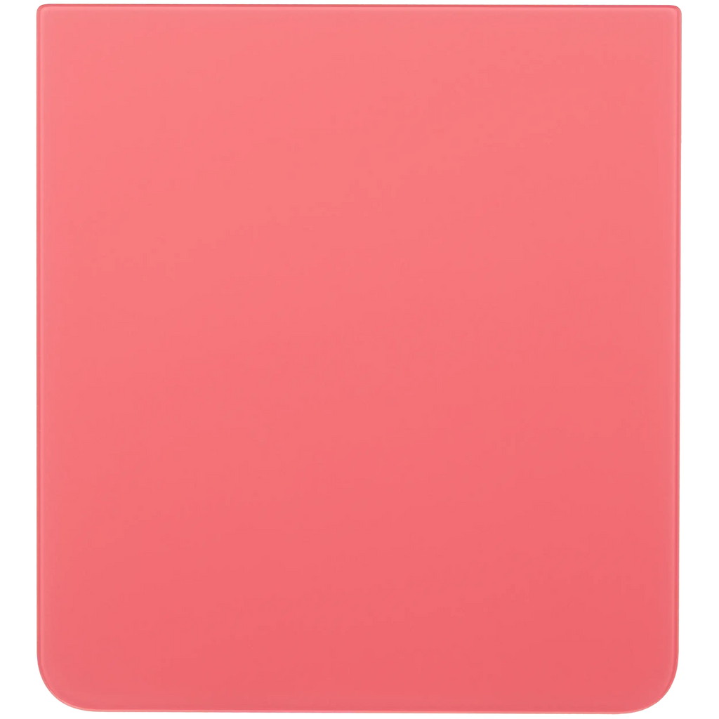 Bottom Backcover Glass für Samsung Galaxy Z Flip 7 5G (F766) (ohne Logo) (Aftermarket Plus) (Coral Rot)