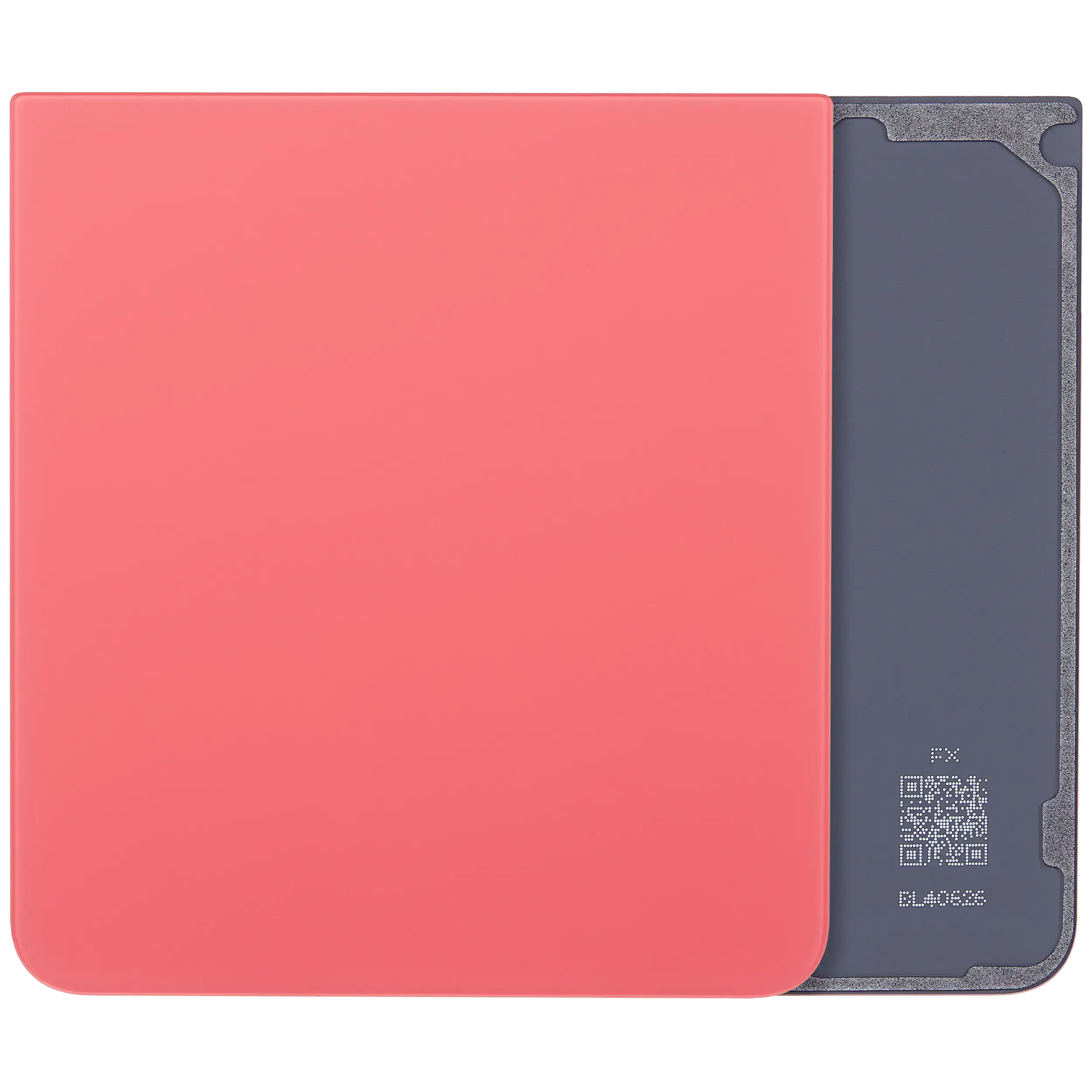 Bottom Backcover Glass für Samsung Galaxy Z Flip 7 5G (F766) (ohne Logo) (Aftermarket Plus) (Coral Rot)