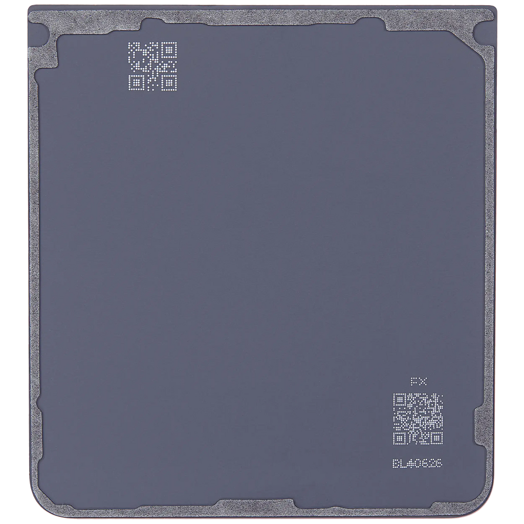 Bottom Backcover Glass für Samsung Galaxy Z Flip 7 5G (F766) (ohne Logo) (Aftermarket Plus) (Coral Rot)