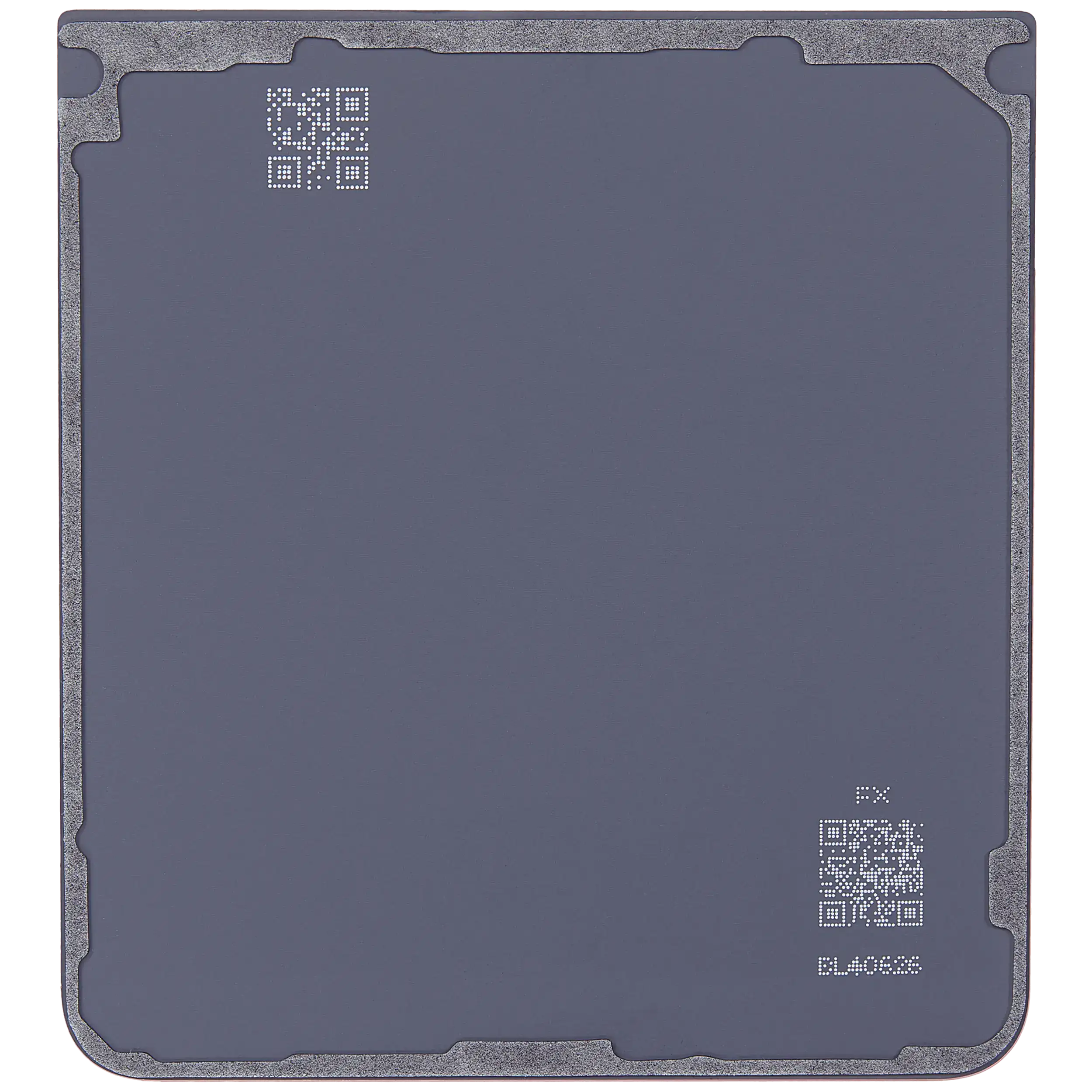 Bottom Backcover Glass für Samsung Galaxy Z Flip 7 5G (F766) (ohne Logo) (Aftermarket Plus) (Coral Rot)