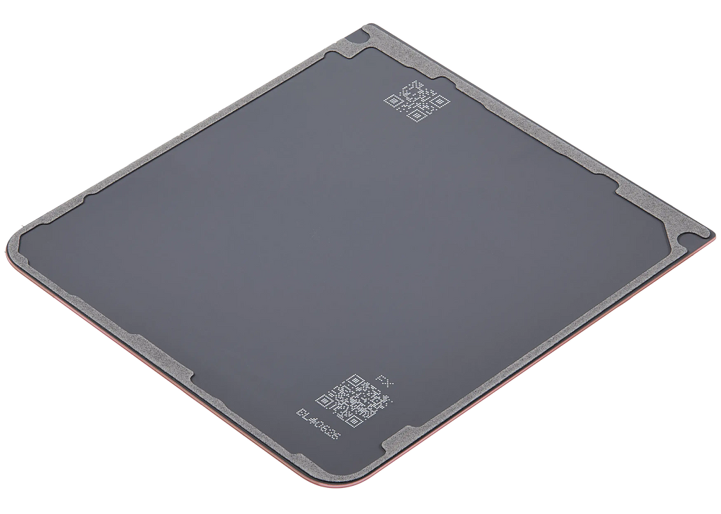 Bottom Backcover Glass für Samsung Galaxy Z Flip 7 5G (F766) (ohne Logo) (Aftermarket Plus) (Coral Rot)