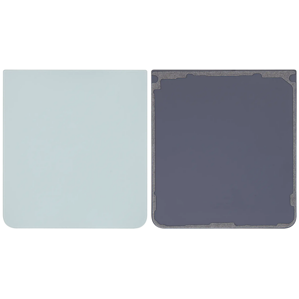Bottom Backcover Glass für Samsung Galaxy Z Flip 7 5G (F766) (ohne Logo) (Aftermarket Plus) (Mint)