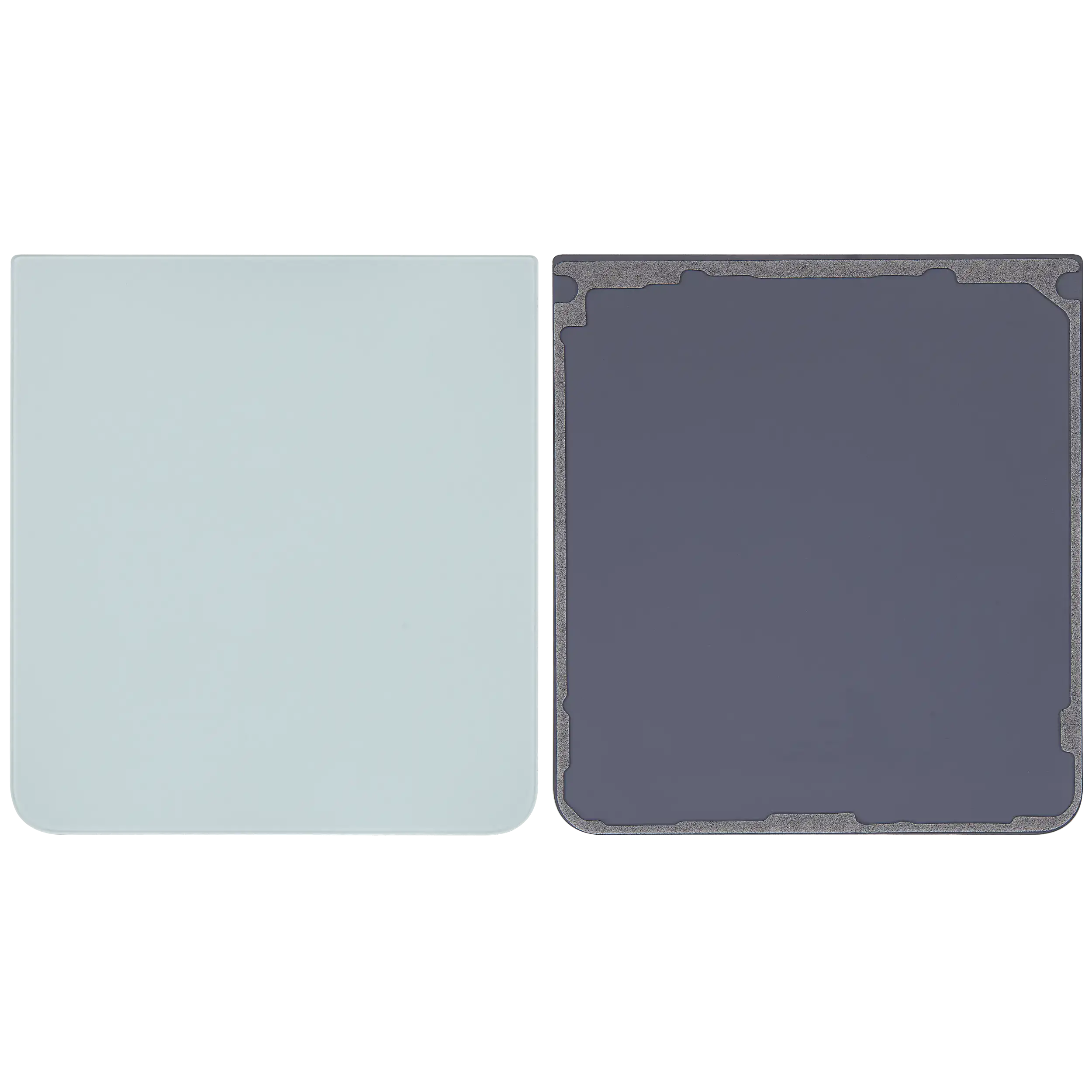 Bottom Backcover Glass für Samsung Galaxy Z Flip 7 5G (F766) (ohne Logo) (Aftermarket Plus) (Mint)