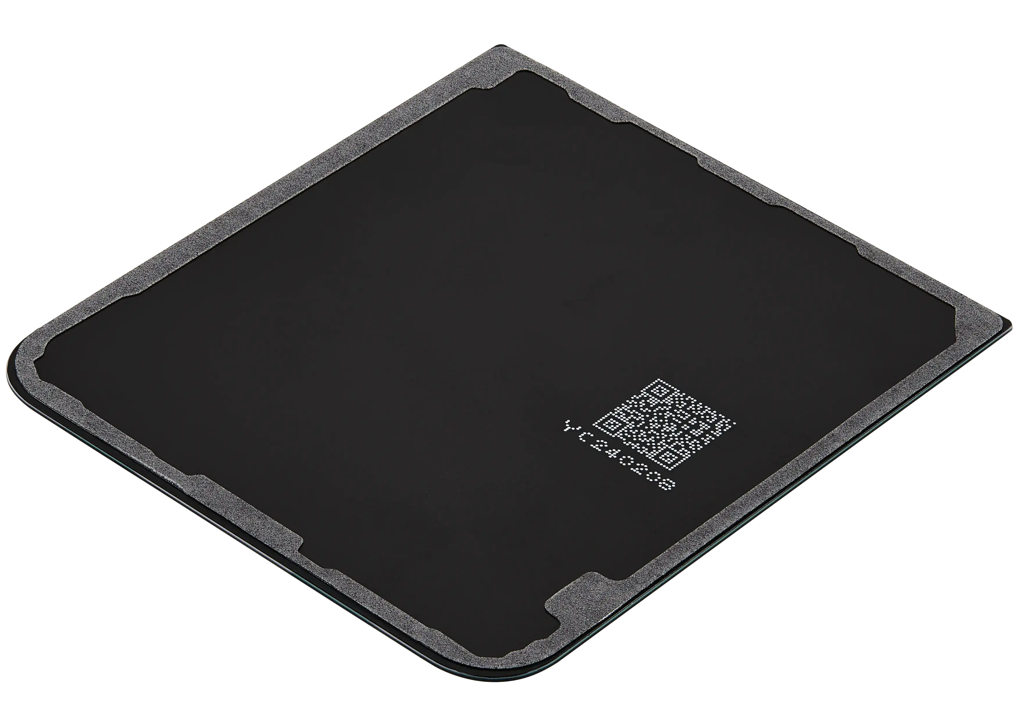 Bottom Backcover Glass für Samsung Galaxy Z Flip 7 FE 5G (F761) (ohne Logo) (Aftermarket Plus) (Schwarz)