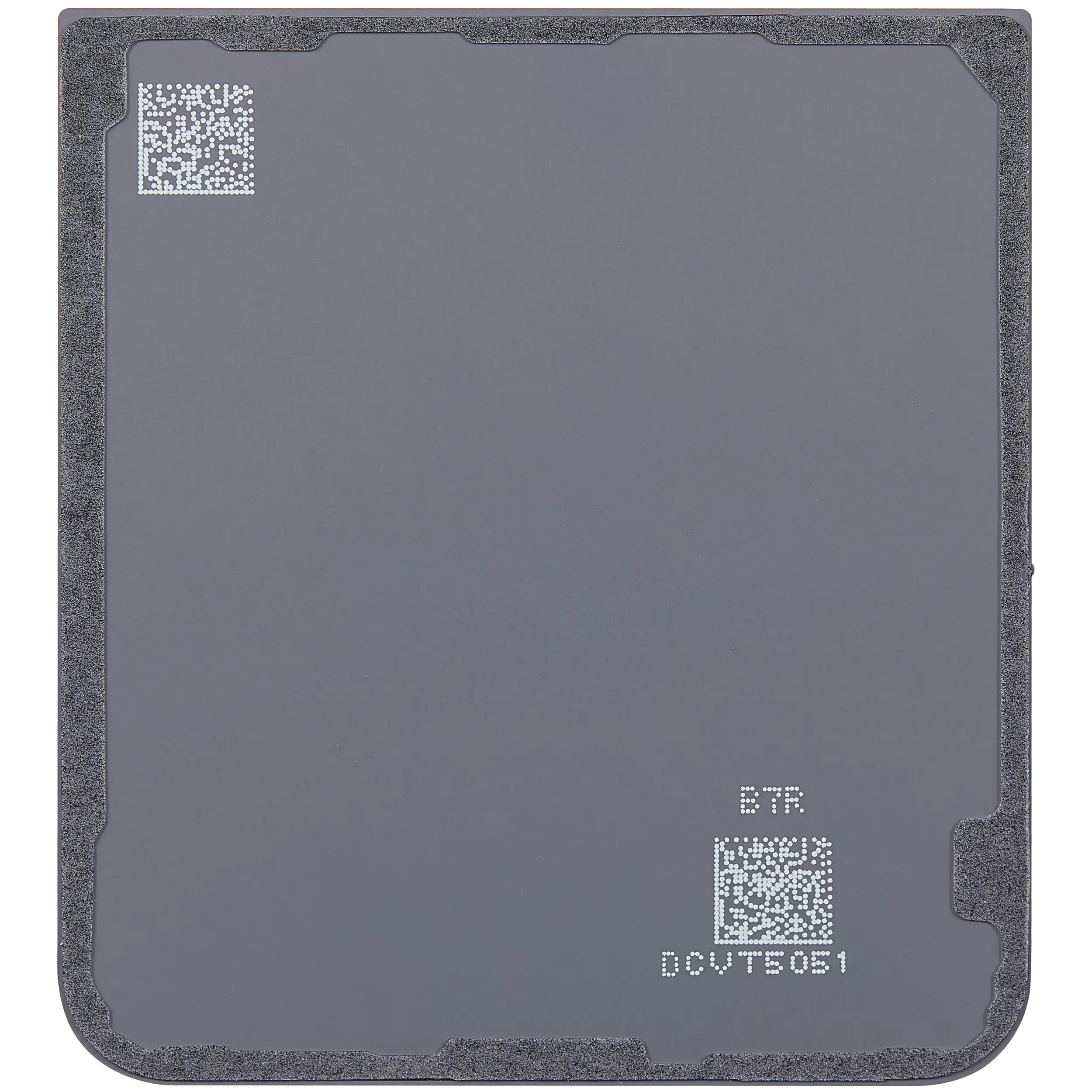 Bottom Backcover Glass für Samsung Galaxy Z Flip 7 FE 5G (F761) (ohne Logo) (Aftermarket Plus) (Weiß)