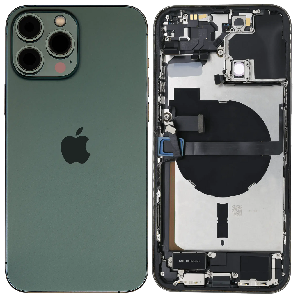 Original Apple-Ausbau A gebraucht – iPhone 13 Pro Backcover/Rahmen Alpine Grün