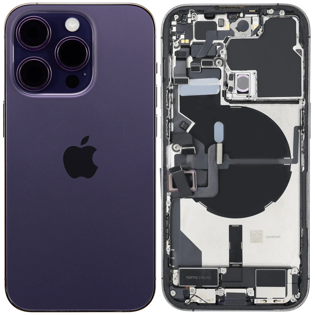 Original Apple-Ausbau B gebraucht – iPhone 14 Pro Backcover/Rahmen Deep Violett