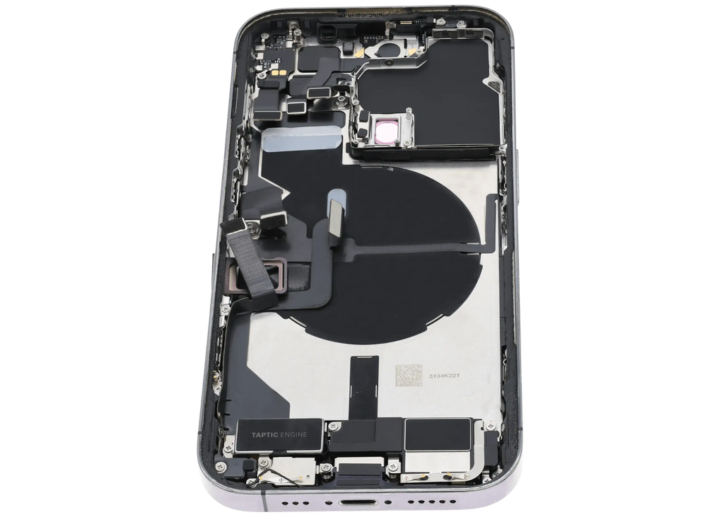 Original Apple-Ausbau B gebraucht – iPhone 14 Pro Backcover/Rahmen Deep Violett