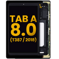 LCD Display with Frame for Samsung Galaxy Tab A 8.0" (T387) (2018) (Refurbished) (Black)
