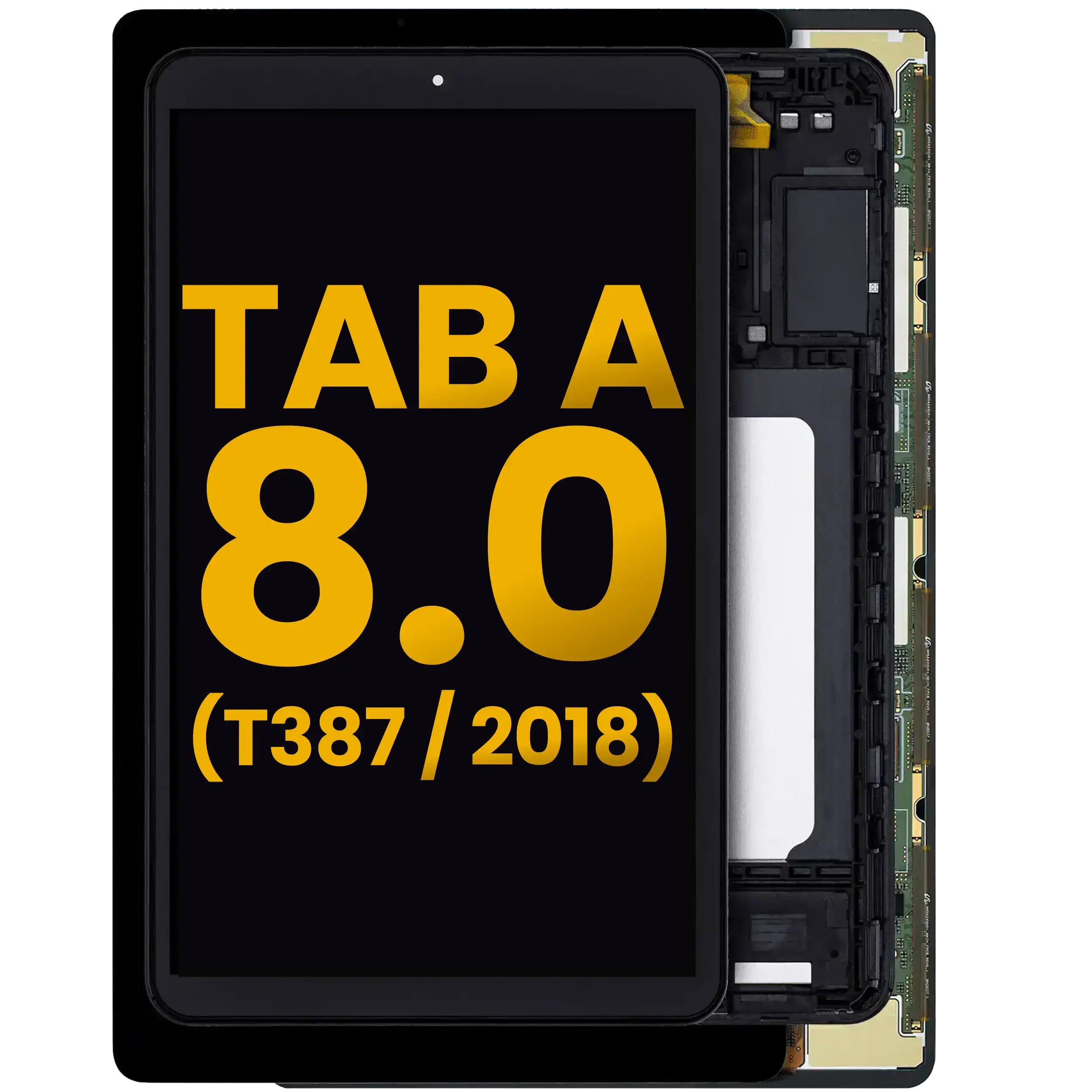 LCD-Display mit Rahmen Samsung Galaxy Tab A 8.0 2018 Schwarz Refurbished