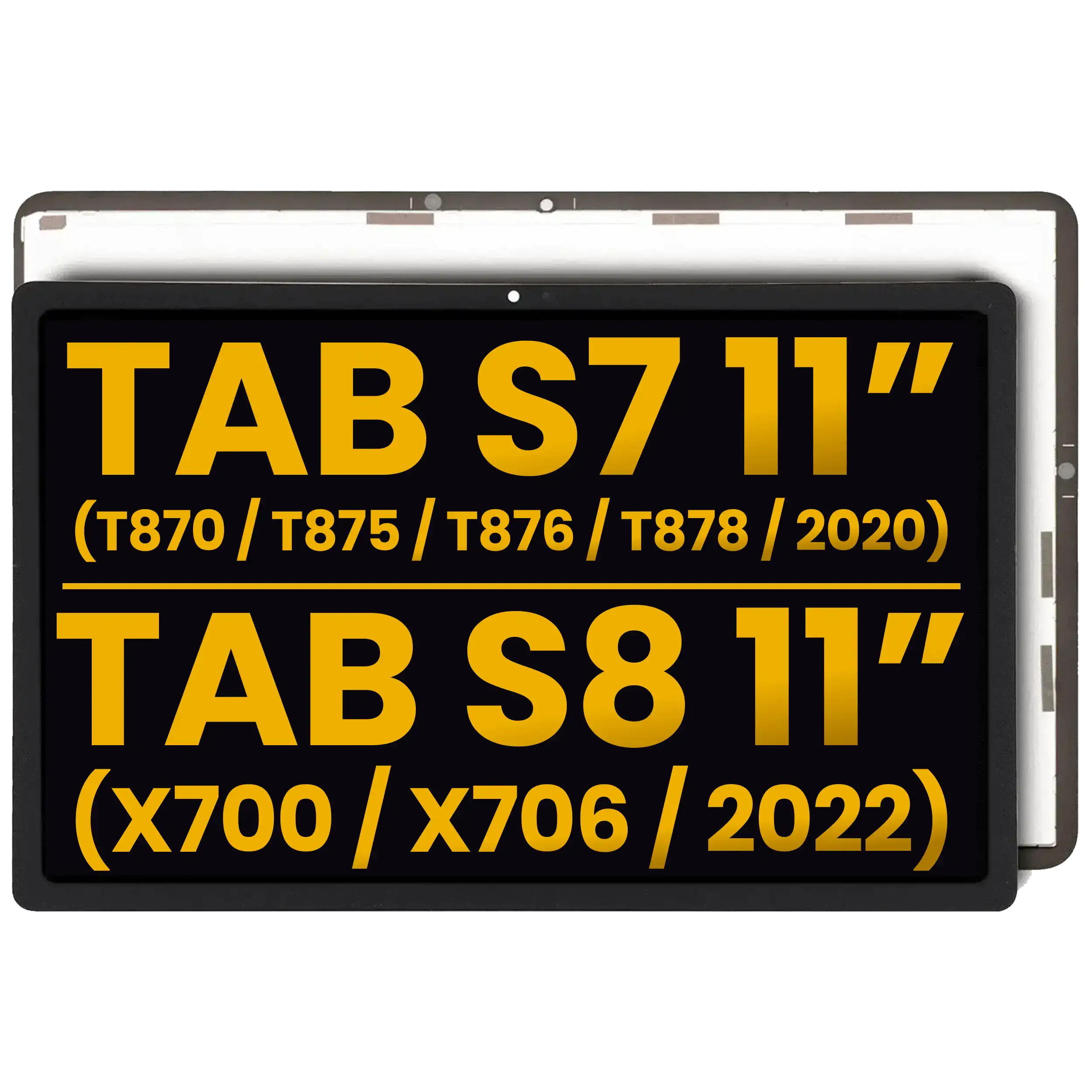 LCD-Display ohne Rahmen für Samsung Galaxy Tab S7/S8 11" Refurbished