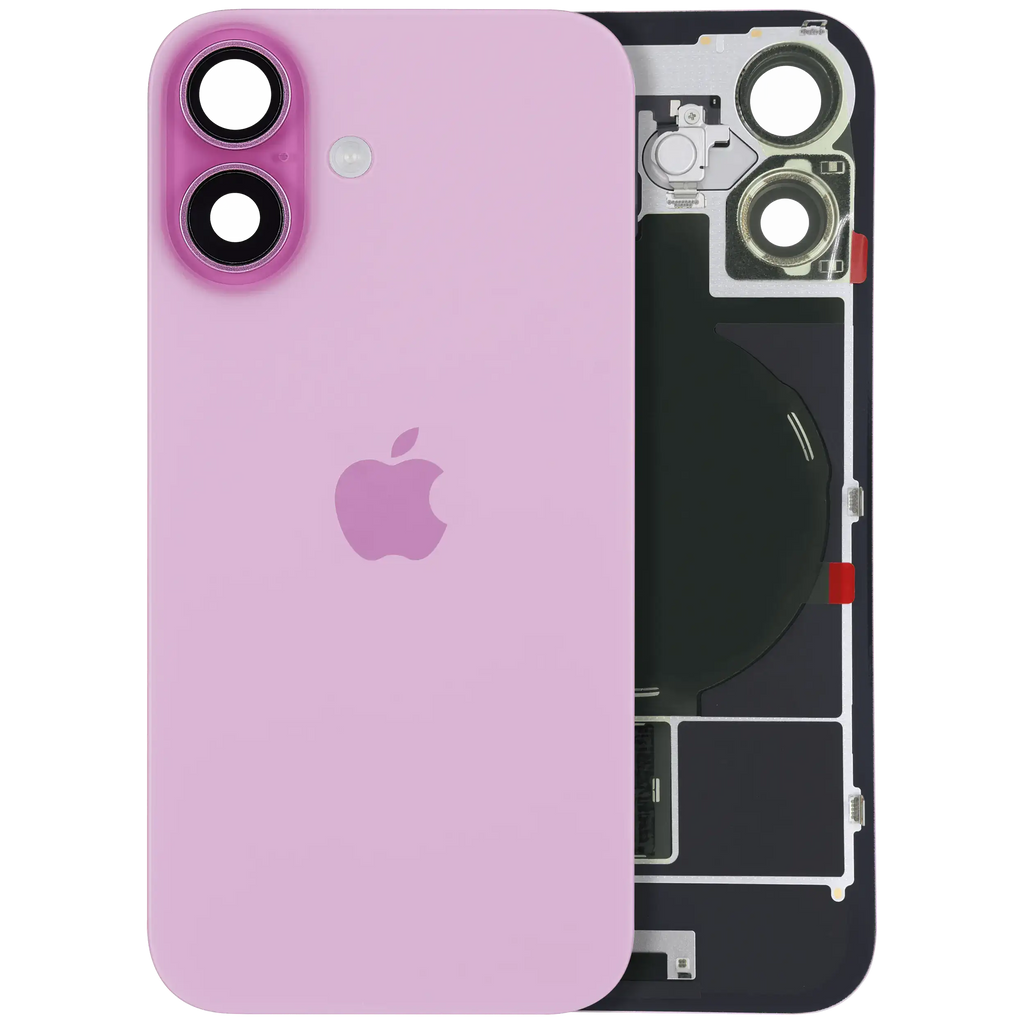 Backcover mit MagSafe, NFC & Blitz-Flexkabel für iPhone 16 (Service Pack, Pink)