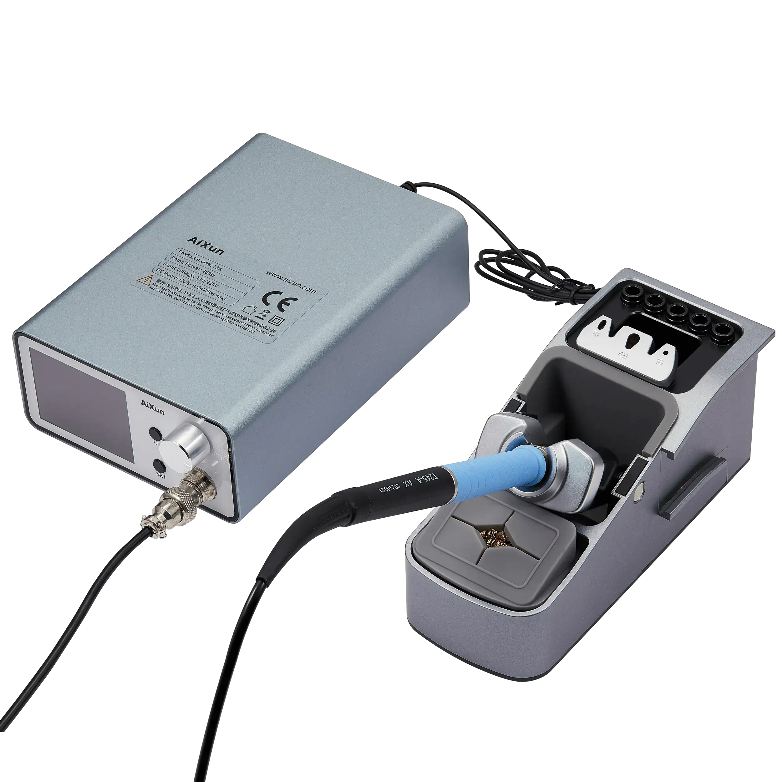 Aixun T3A Smart Soldering Station with T245 Handle and 3 Soldering Tips (110V / North America)