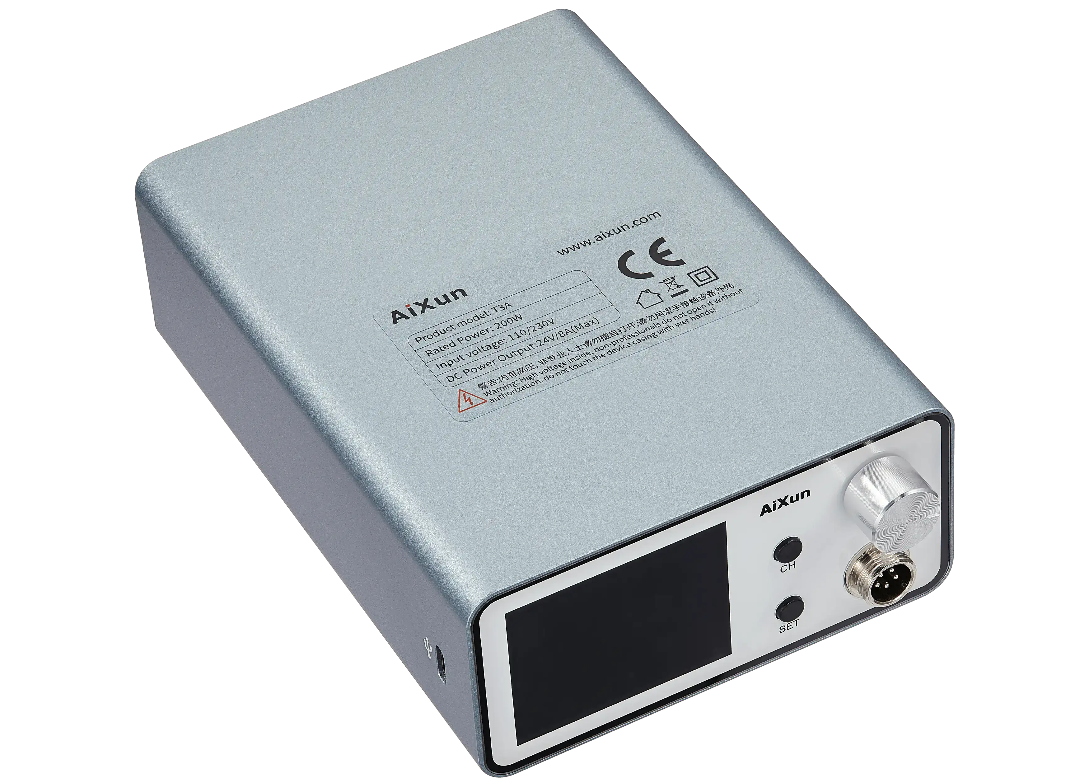 Aixun T3A Smart Soldering Station with T245 Handle and 3 Soldering Tips (110V / North America)