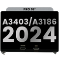 LCD Display for MacBook Pro 16" (A3403/A3186 Late 2024) – Used OEM Pull (Grade B) – Space Black