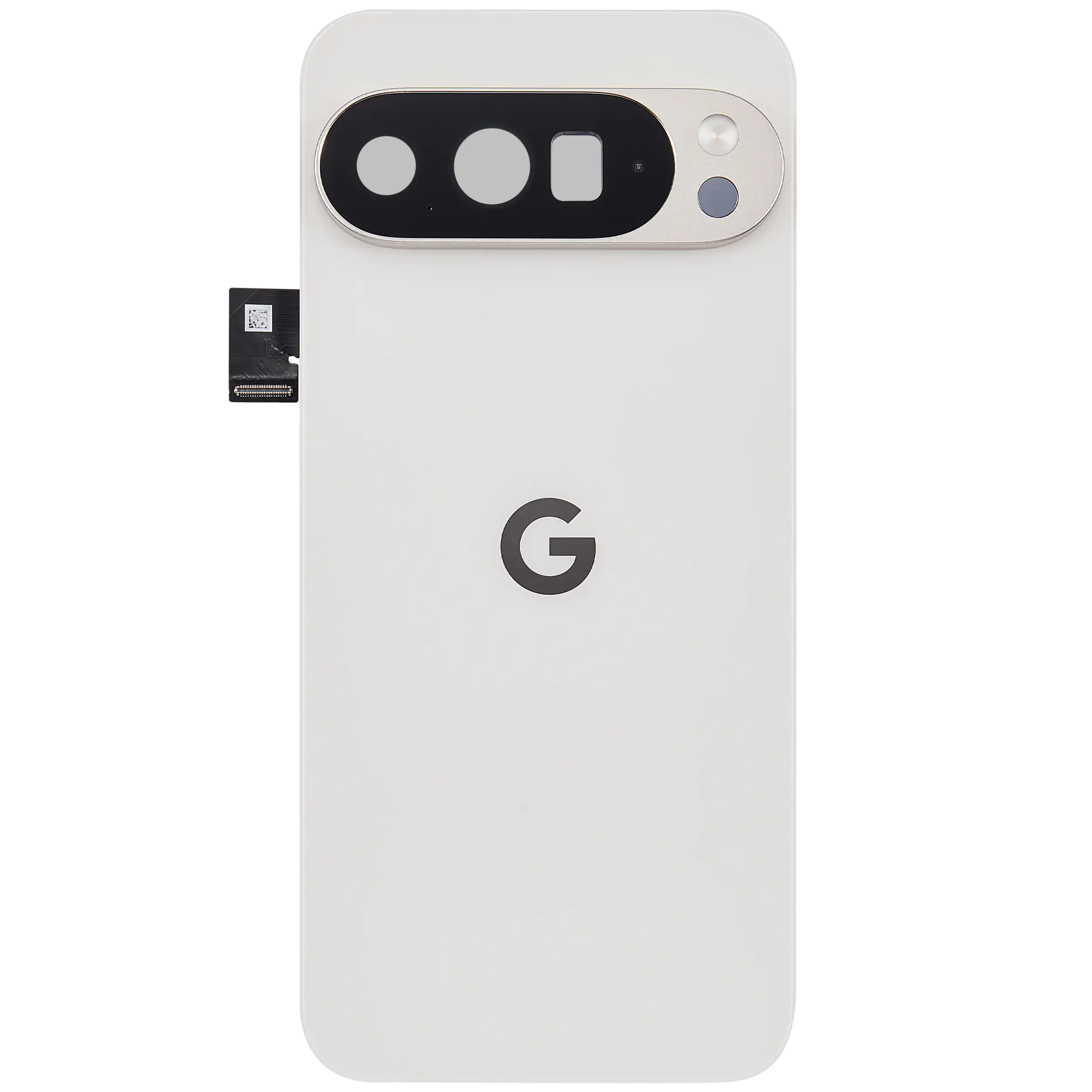 Back cover with pre-installed small parts for Google Pixel 10 Pro XL (used OEM removal, Quality A, Porcelain)