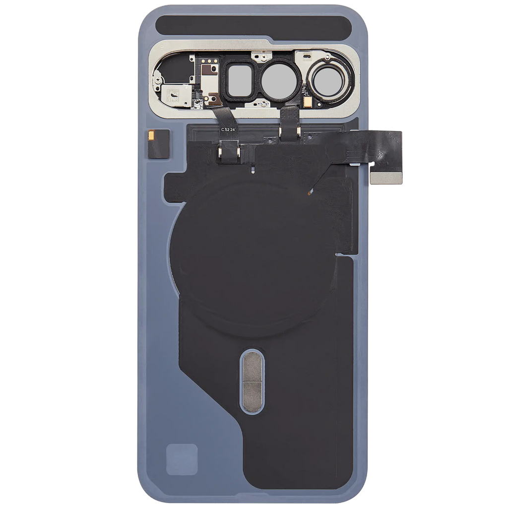 Back cover with pre-installed small parts for Google Pixel 10 Pro XL (used OEM removal, Quality A, Porcelain)