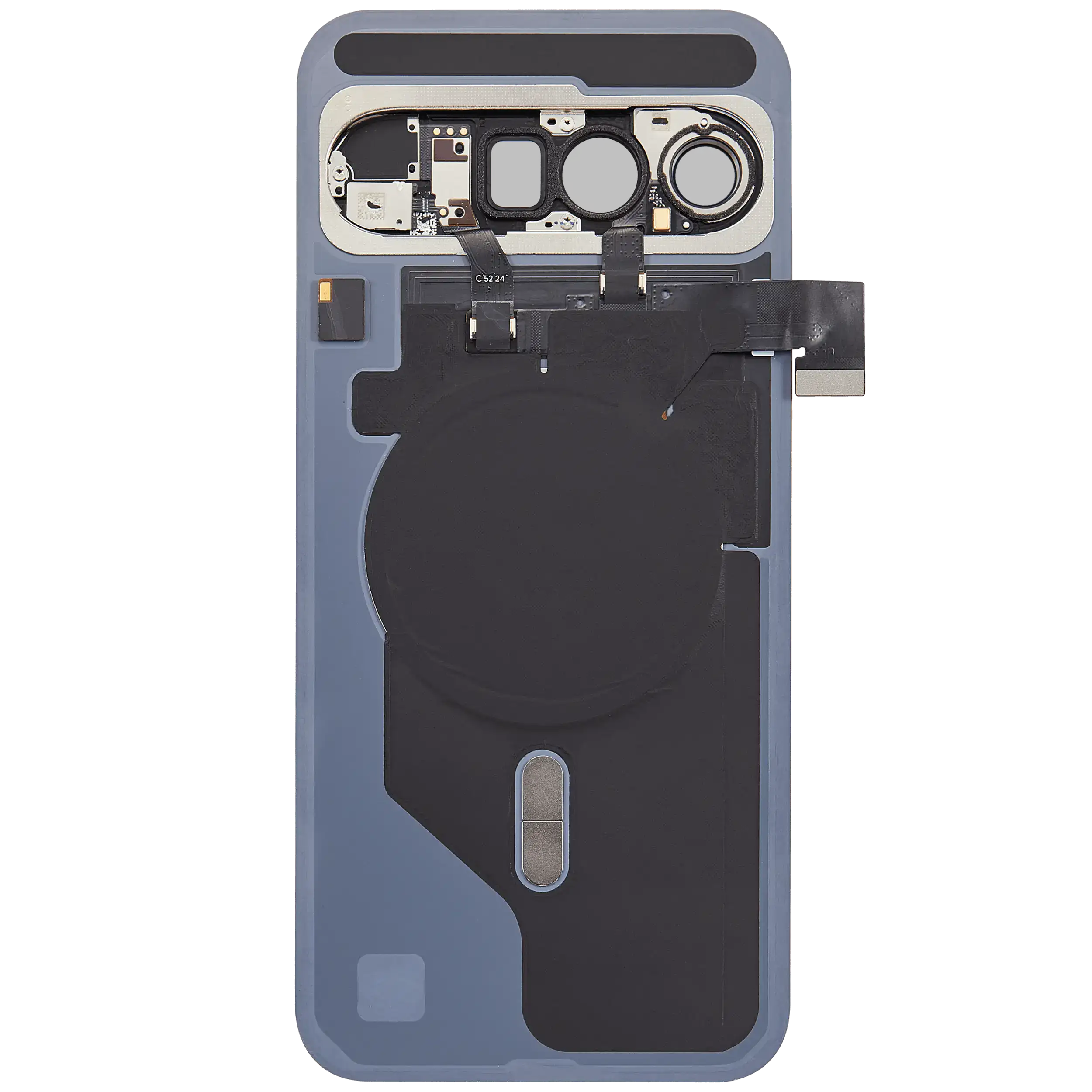 Back cover with pre-installed small parts for Google Pixel 10 Pro XL (used OEM removal, Quality A, Porcelain)
