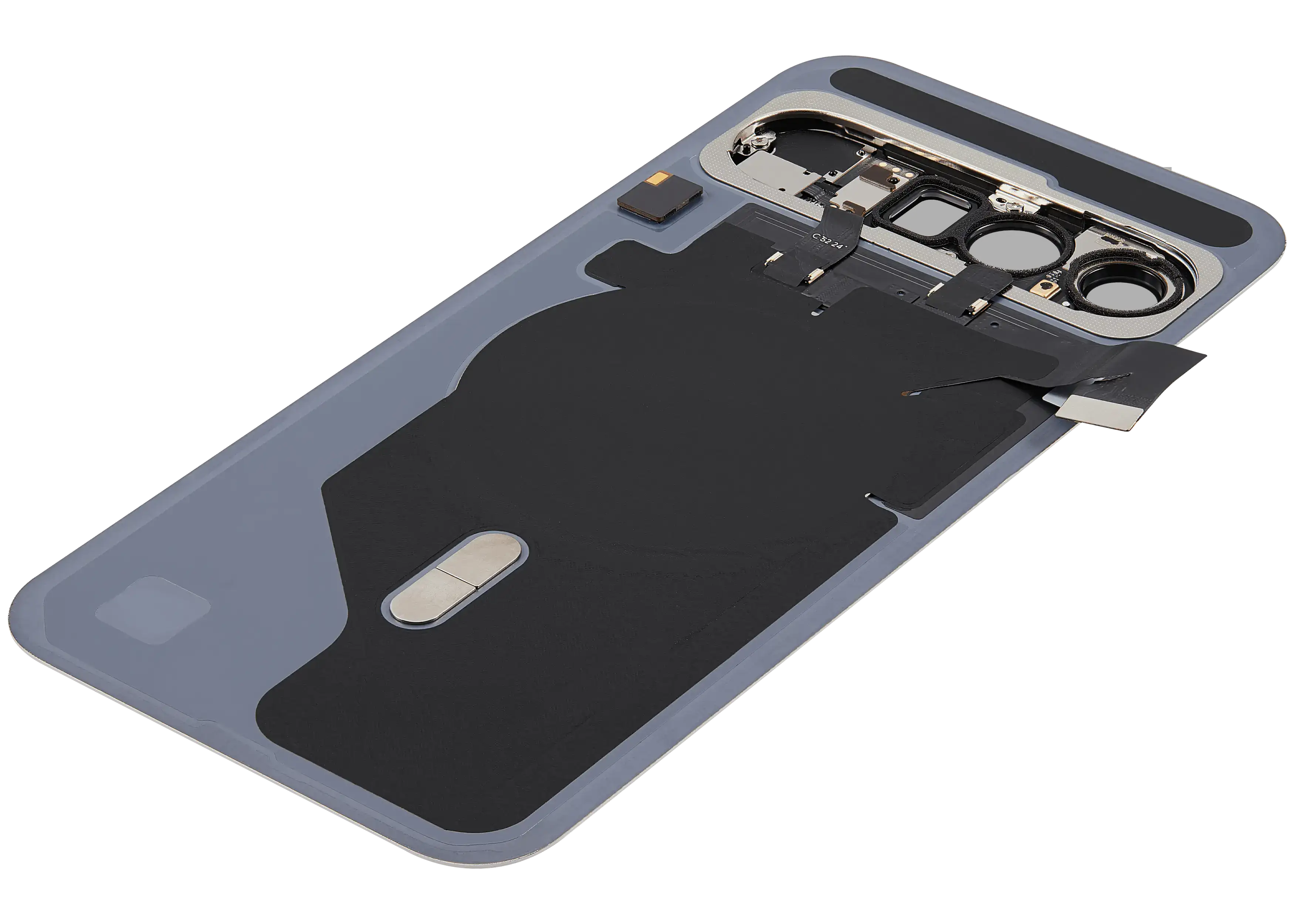 Back cover with pre-installed small parts for Google Pixel 10 Pro XL (used OEM removal, Quality A, Porcelain)
