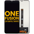 LCD-Display ohne Rahmen für Motorola One Fusion Refurbished Schwarz