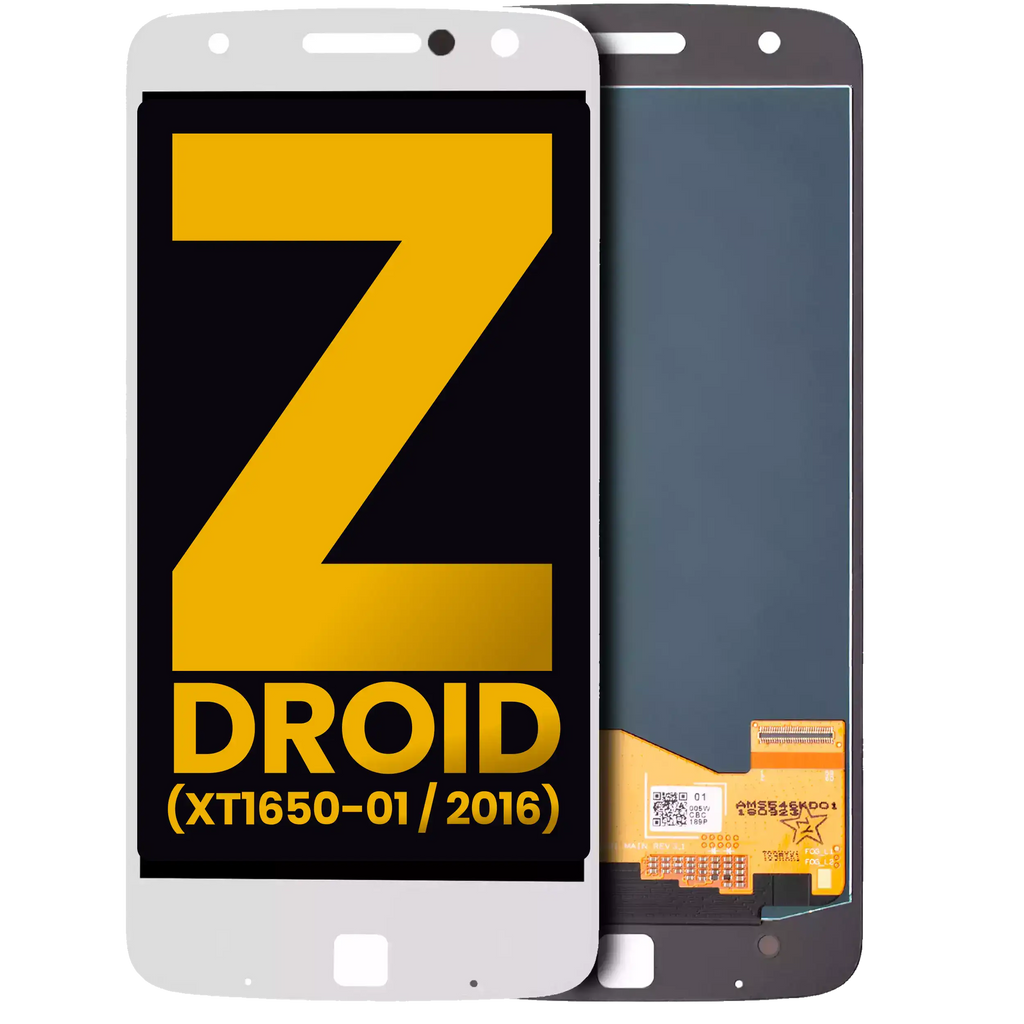 LCD-Display (ohne Rahmen) Motorola Moto Z Refurbished Weiß