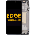 OLED-Display mit Rahmen für Motorola Moto Edge (Refurbished) Deep Forest