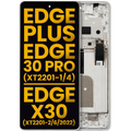OLED-Display mit Rahmen Motorola Edge Plus/30 Pro Stardust White generalüberholt