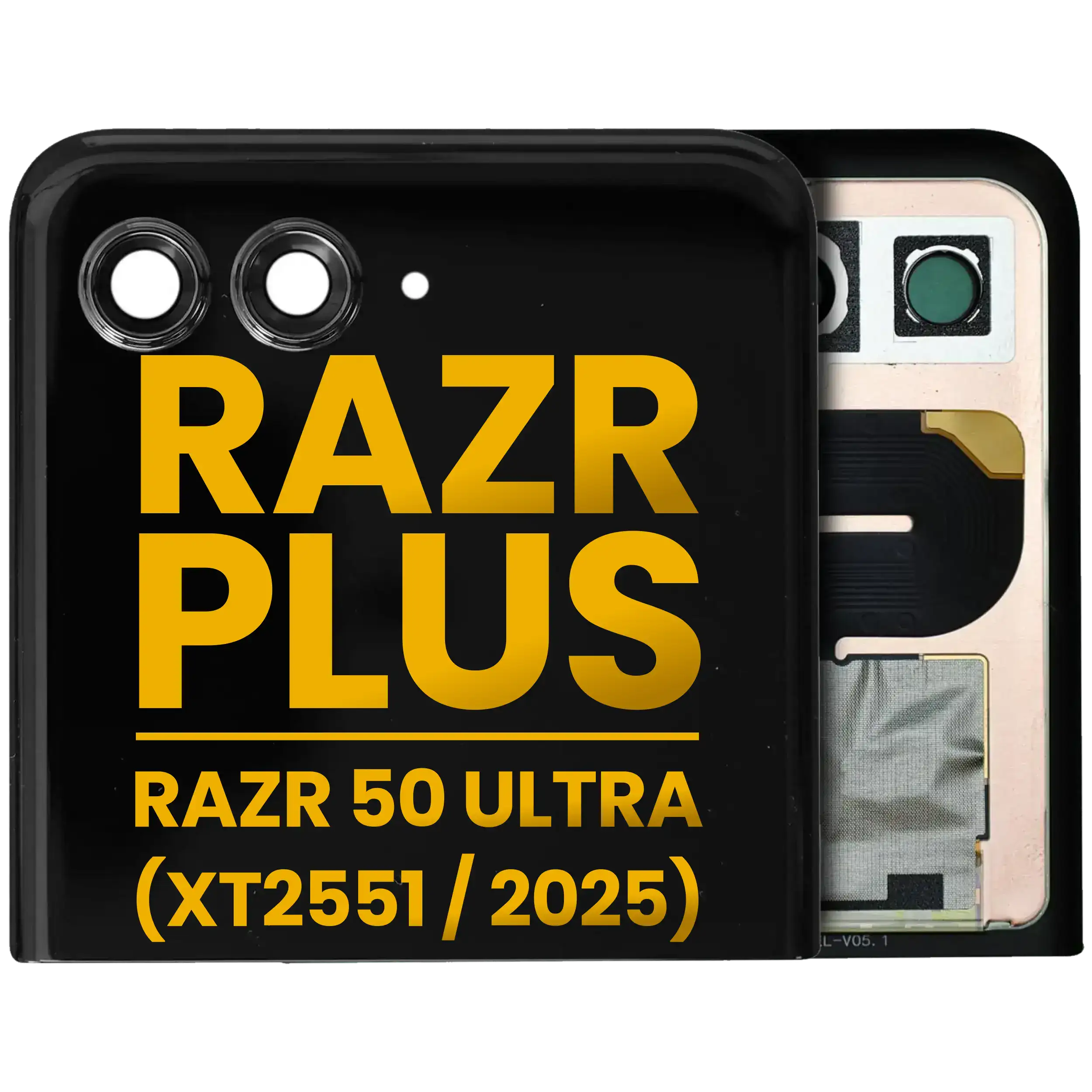 Outer OLED Display without Frame for Motorola Razr Plus / Razr 50 Ultra (XT2551 / 2025) (Original OEM) (All Colors)