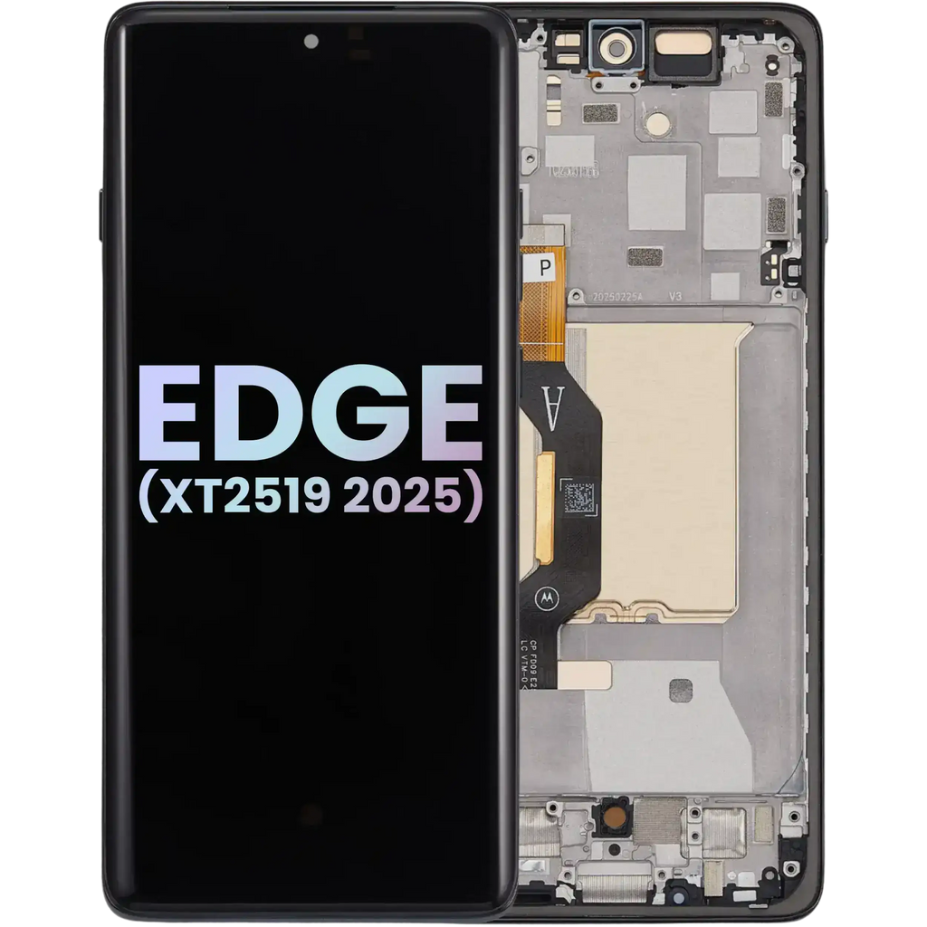 OLED-Display mit Rahmen für Motorola Moto Edge (2025) OEM Deep Forest