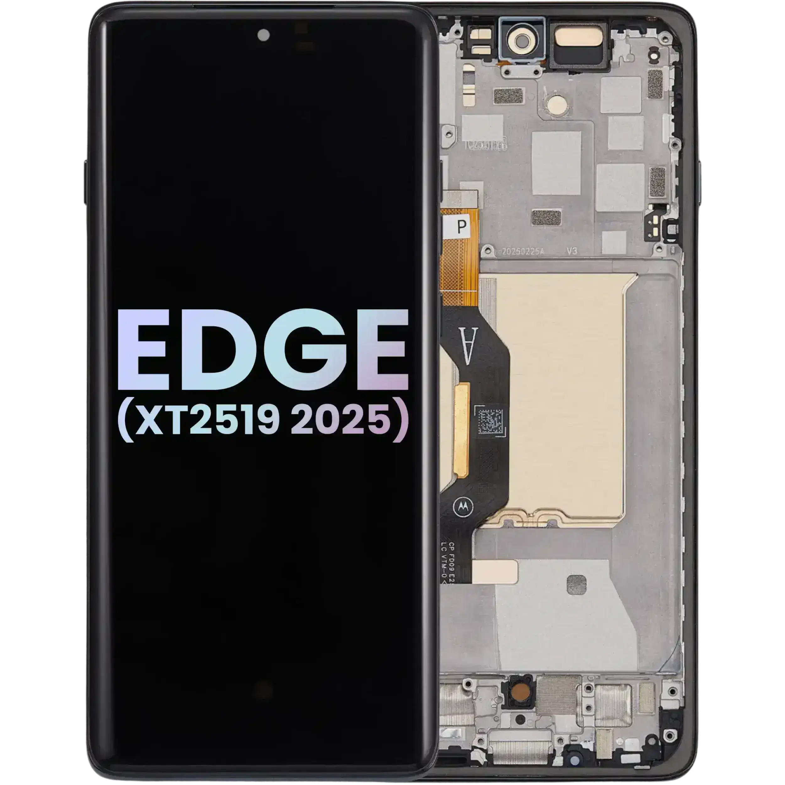 OLED-Display mit Rahmen für Motorola Moto Edge (2025) OEM Deep Forest